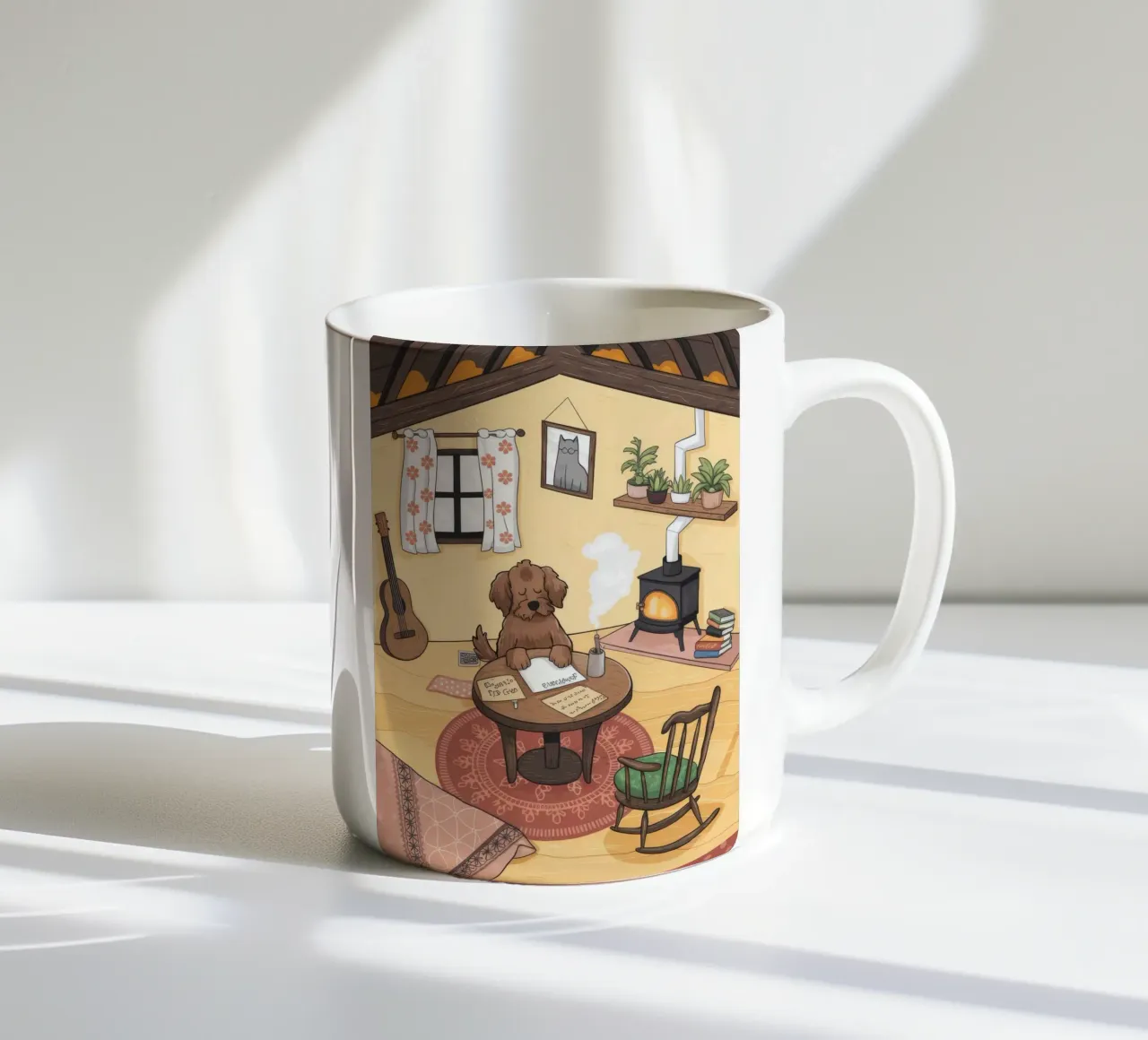 Accogliente rifugio creativo tazza in ceramica da Timeless Huse