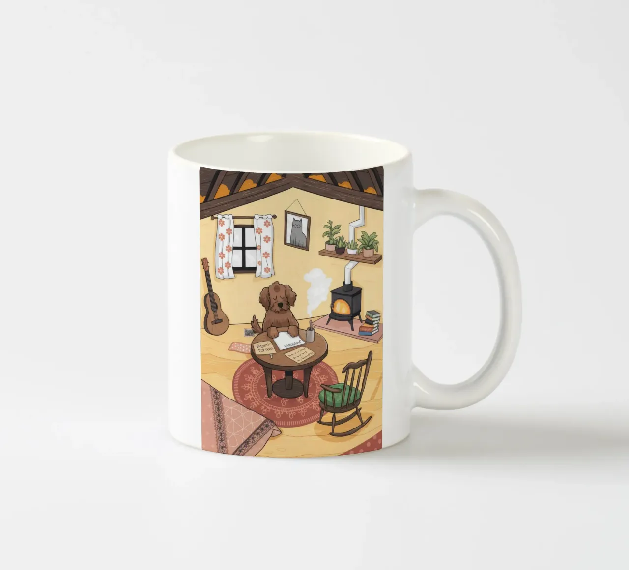 Accogliente rifugio creativo tazza in ceramica da Timeless Huse