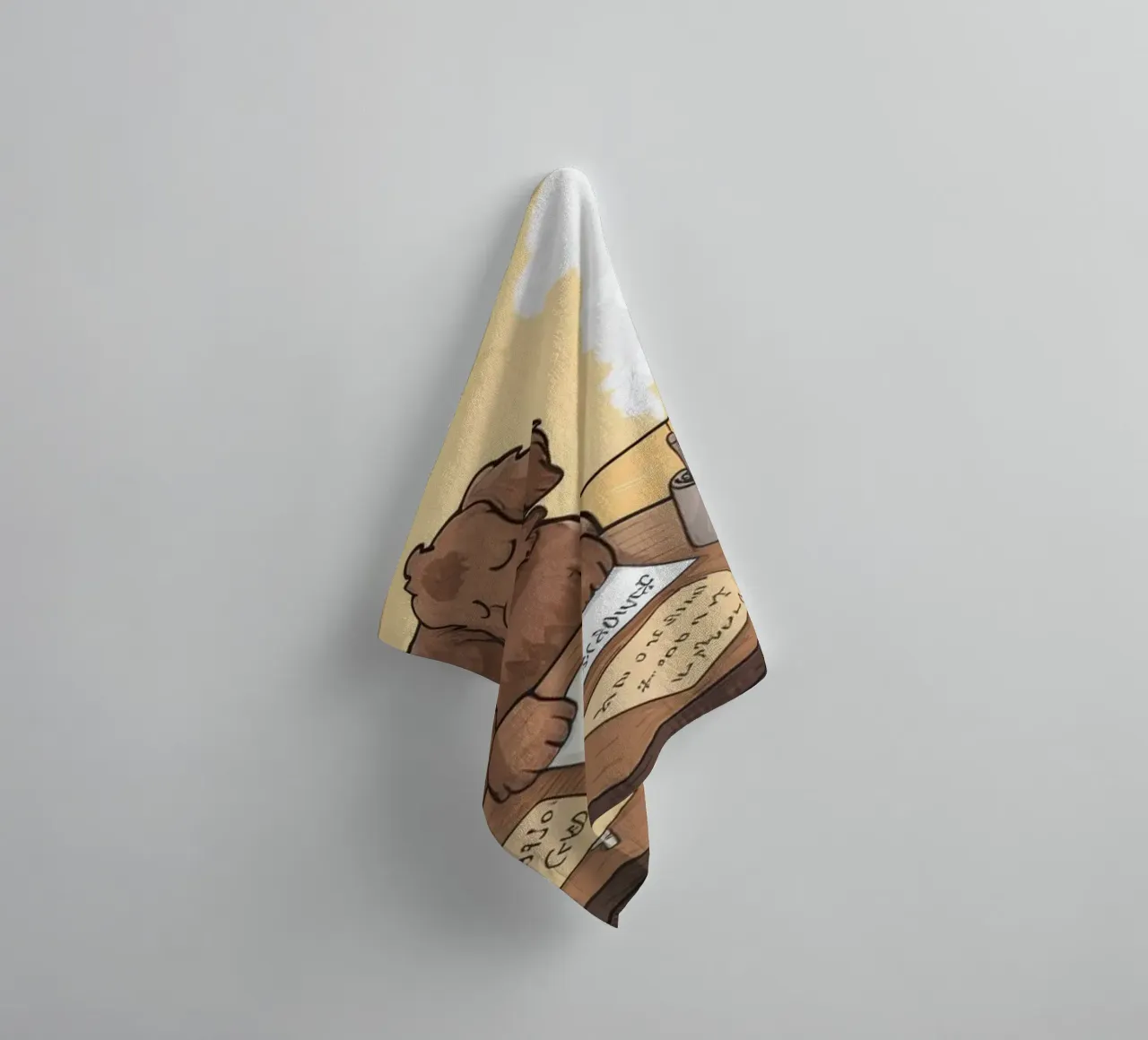 Accogliente rifugio creativo asciugamano da bagno da Timeless Huse