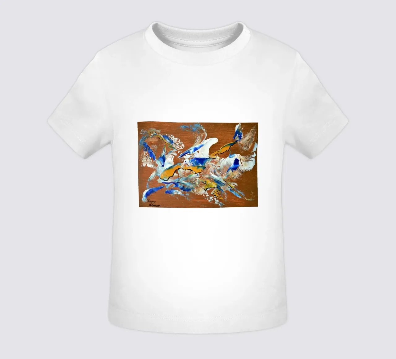 MESSAGE FROM THE HEART 3. camiseta de bebé de Thierry Vobmann Abstract painting