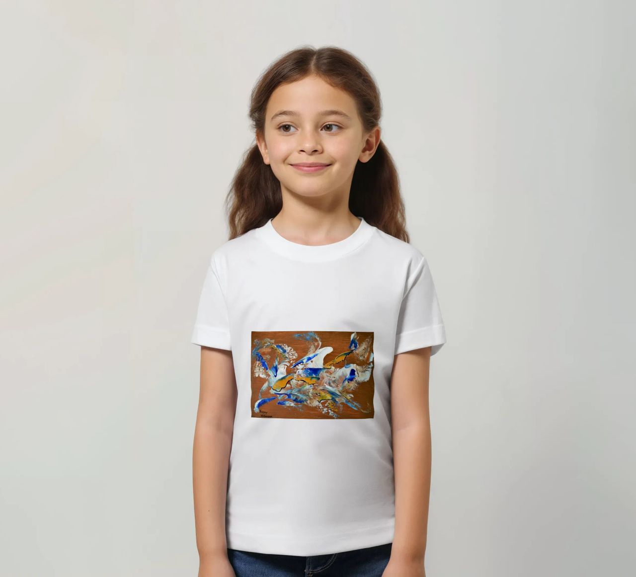 MESSAGE FROM THE HEART 3. t-shirt bambini da Thierry Vobmann Abstract painting