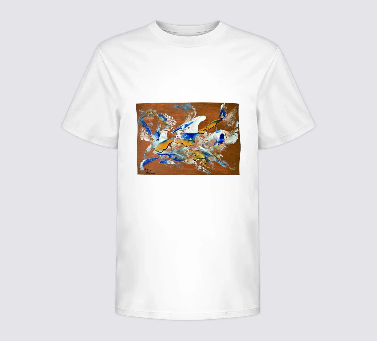 MESSAGE FROM THE HEART 3. t-shirt bambini da Thierry Vobmann Abstract painting