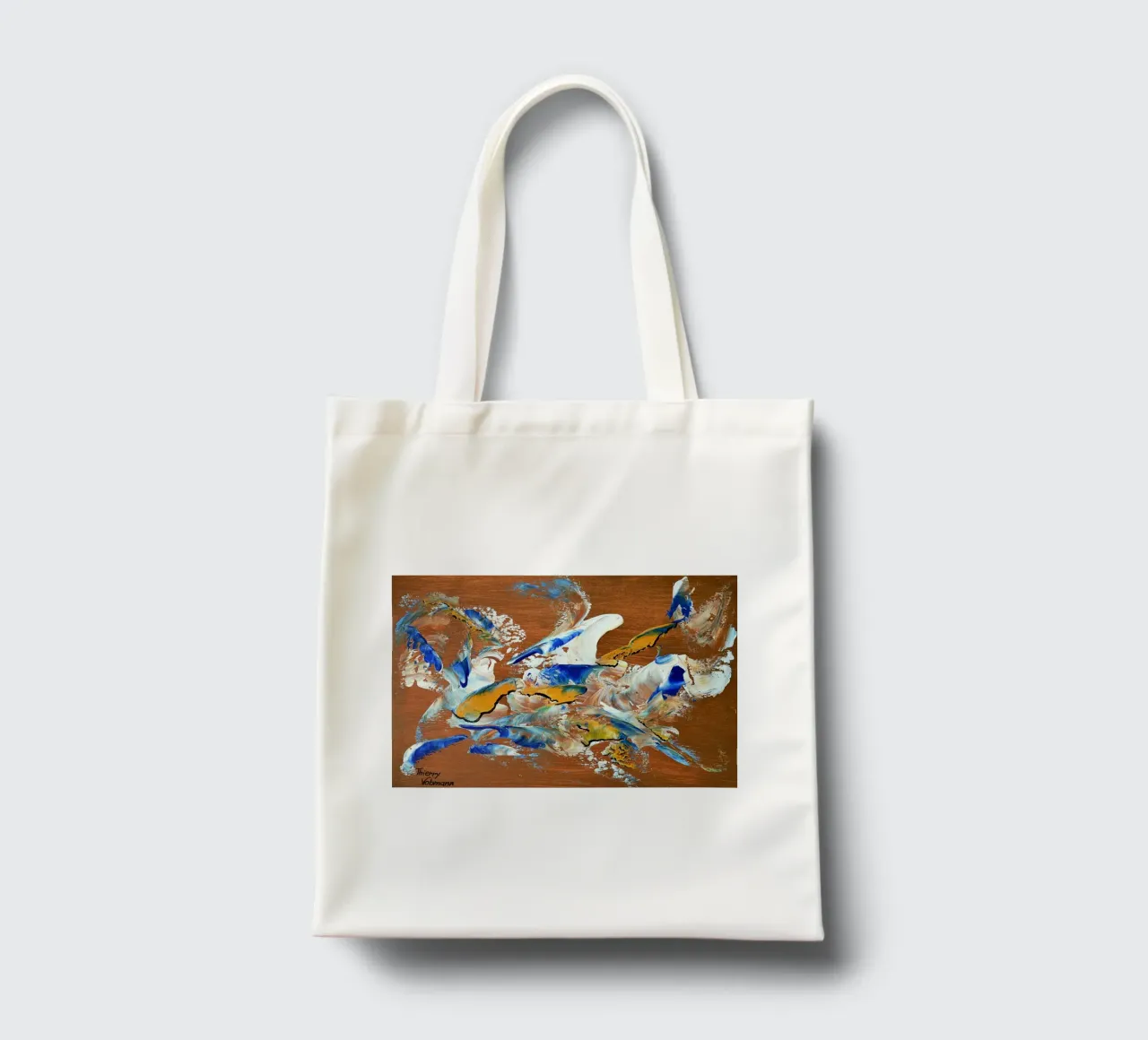 MESSAGE FROM THE HEART 3. tote bag de Thierry Vobmann Abstract painting