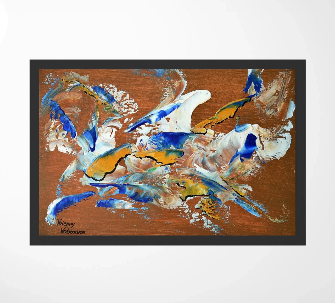 MESSAGE FROM THE HEART 3. zerbino da Thierry Vobmann Abstract painting