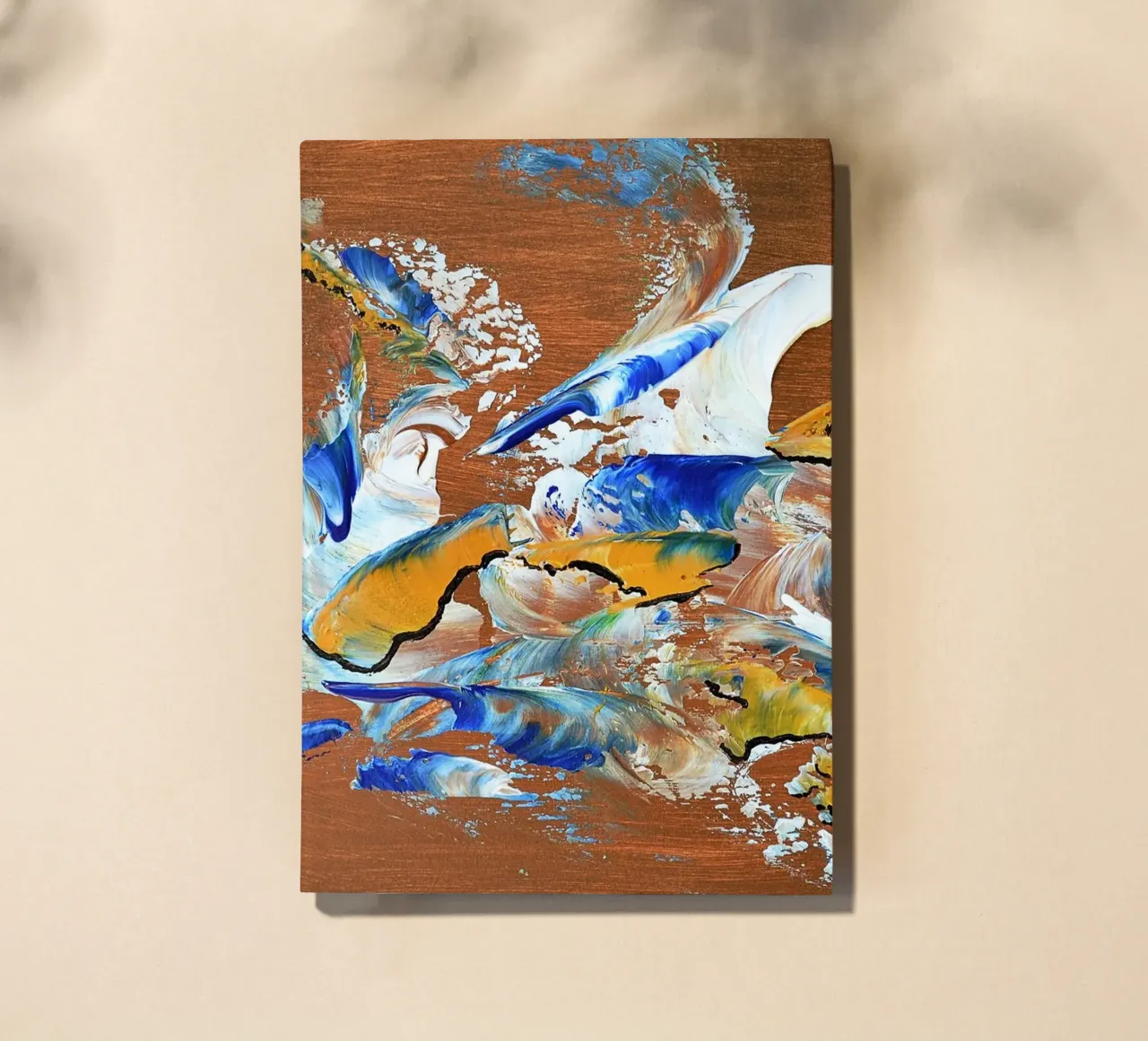 MESSAGE FROM THE HEART 3. notebook by Thierry Vobmann Abstract painting