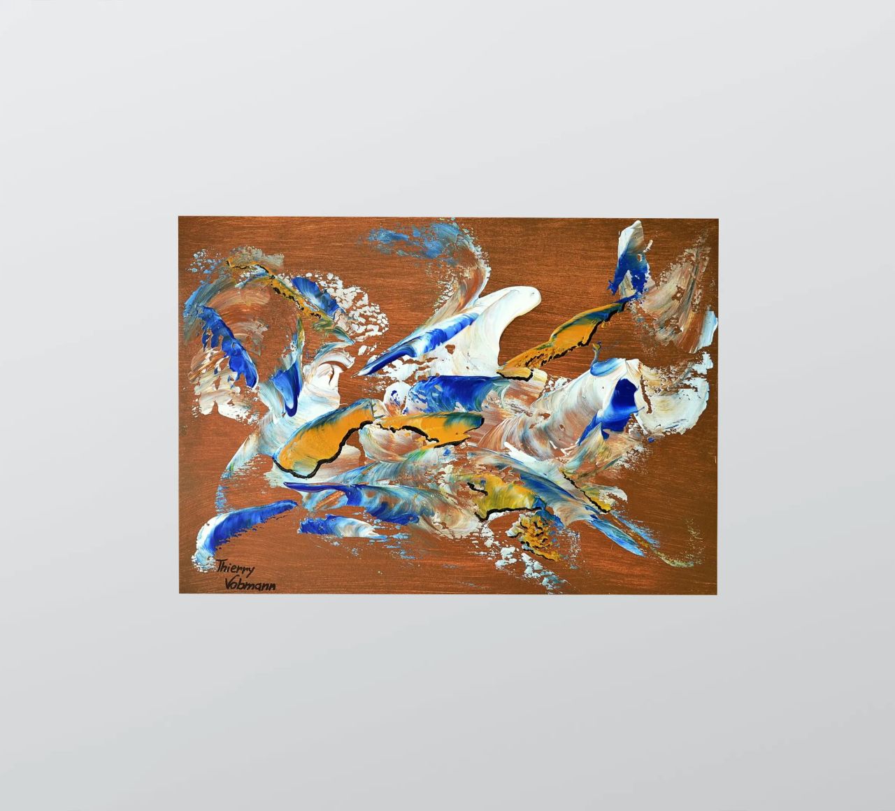 MESSAGE FROM THE HEART 3. adesivo da Thierry Vobmann Abstract painting