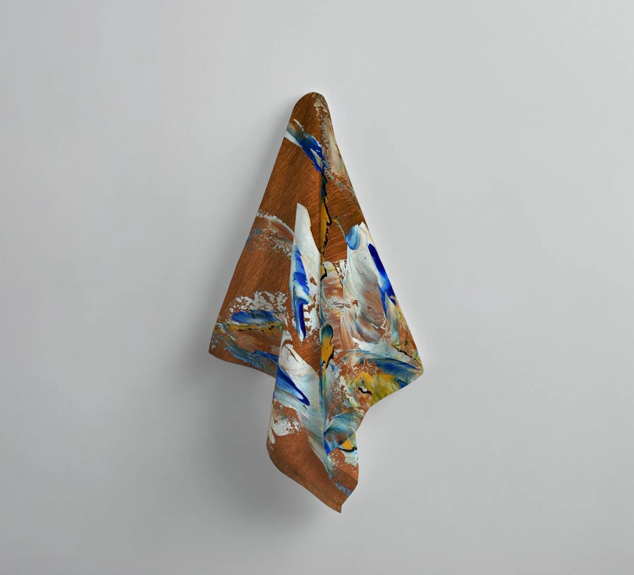 MESSAGE FROM THE HEART 3. asciugamano da bagno da Thierry Vobmann Abstract painting