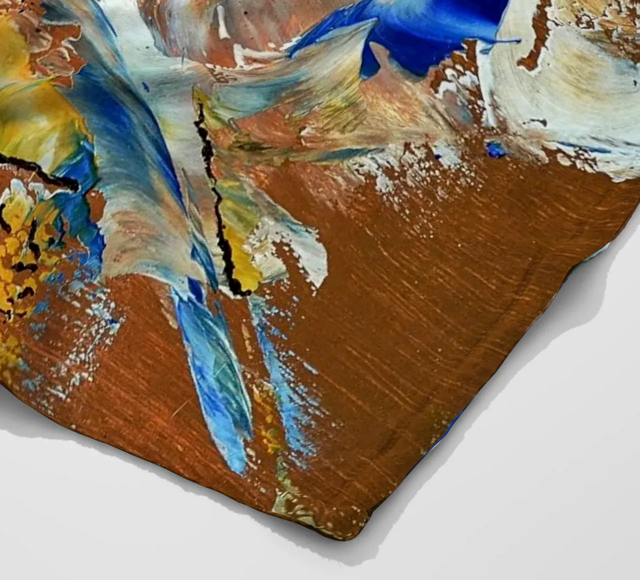 MESSAGE FROM THE HEART 3. coperta in pile da Thierry Vobmann Abstract painting