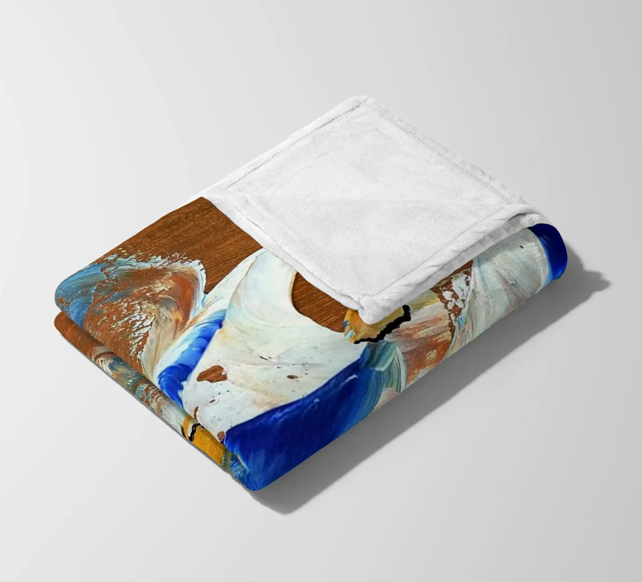 MESSAGE FROM THE HEART 3. coperta in pile da Thierry Vobmann Abstract painting