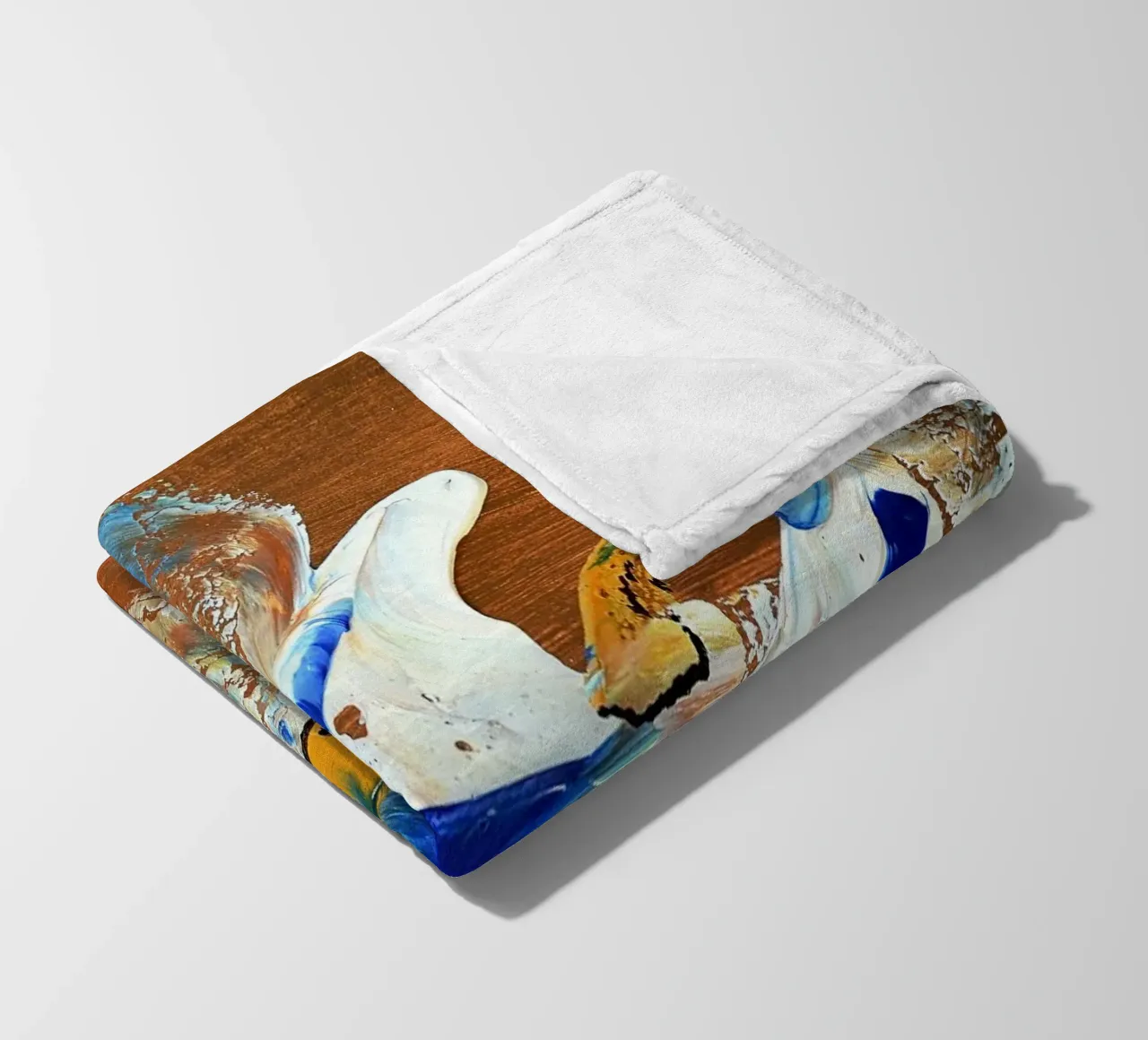 MESSAGE FROM THE HEART 3. coperta in pile da Thierry Vobmann Abstract painting