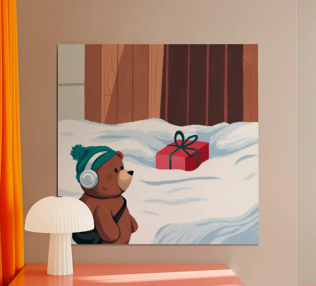 Regali invernali a sorpresa poster con telaio in legno da Timeless Huse