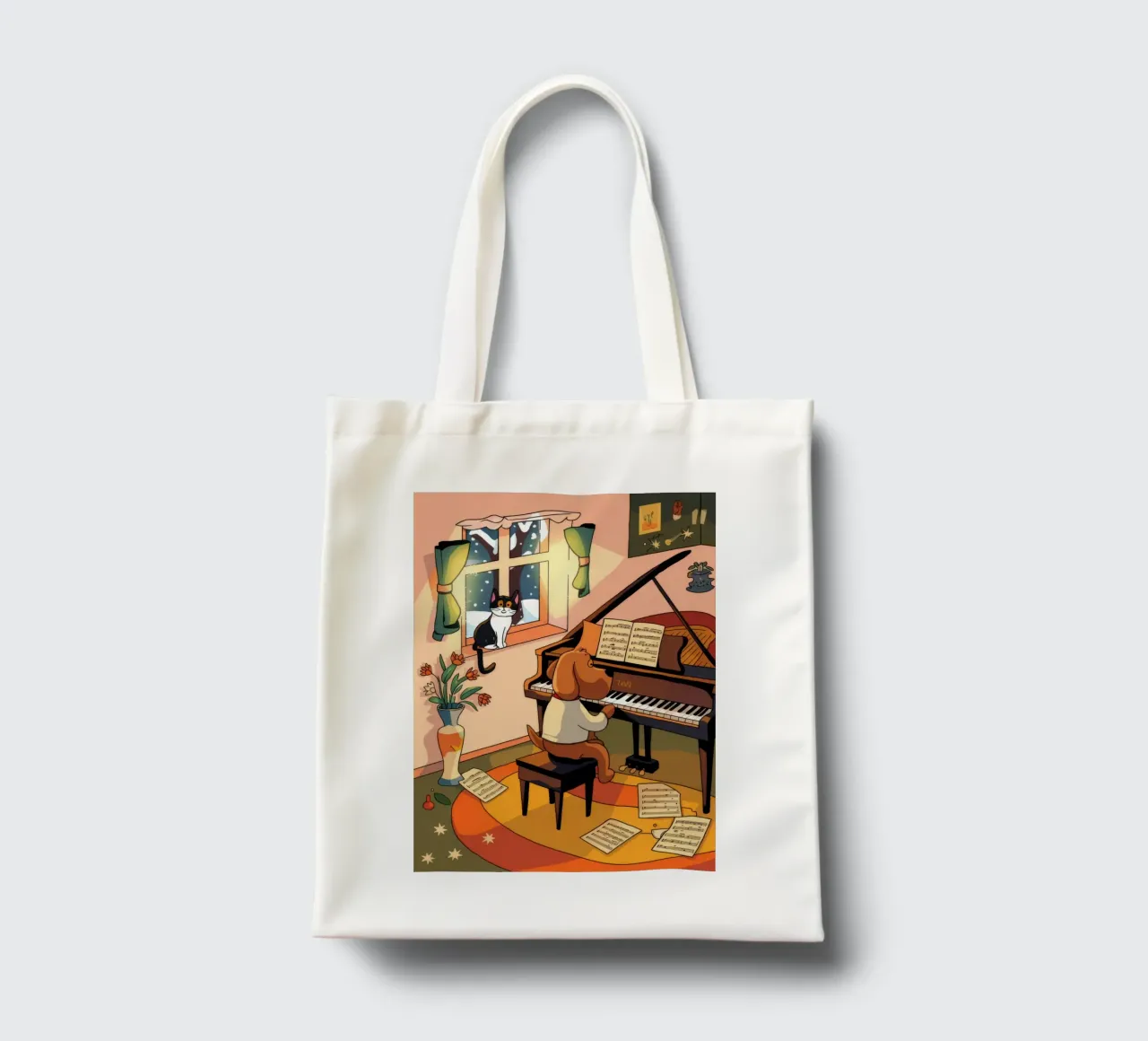 Melodic Harmony Haven tote bag by Timeless Huse