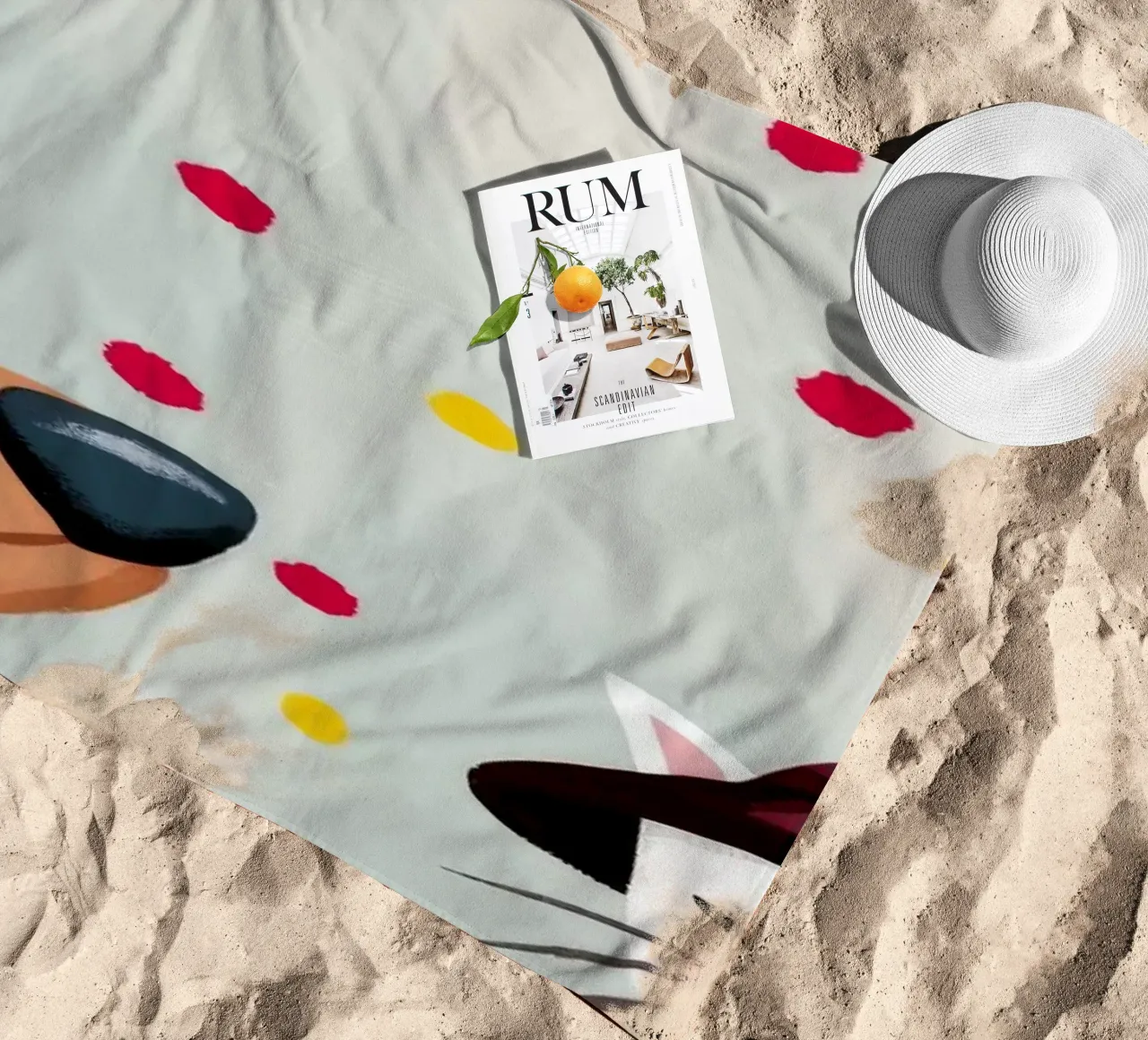 Vreugdevolle oogstviering strandhanddoek van Timeless Huse