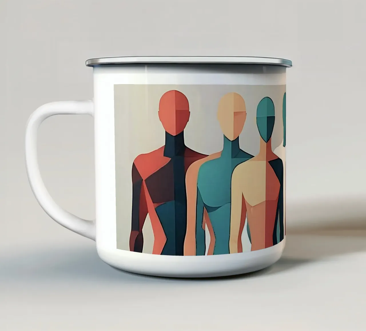 People1045 tazza in smalto da WALLART-Peter Lorenz