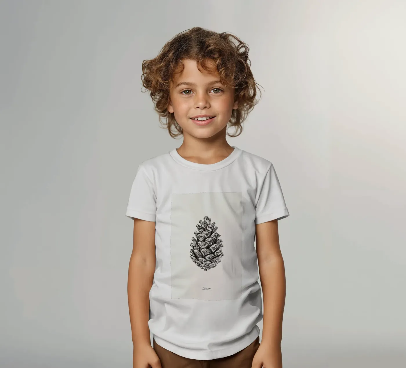 Pinecone kids t-shirt by Flora & Fauna