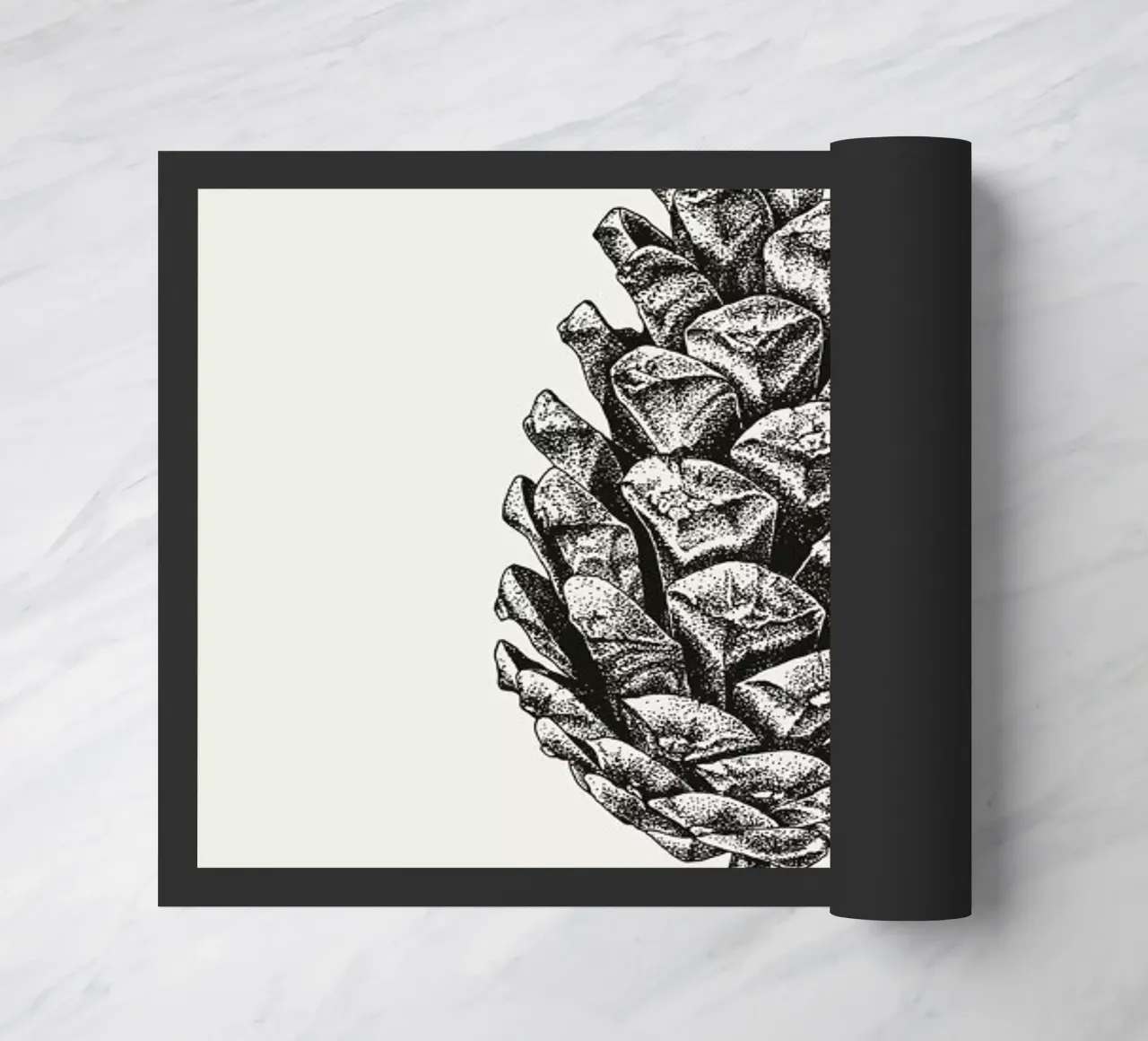 Pinecone felpudo de Flora & Fauna