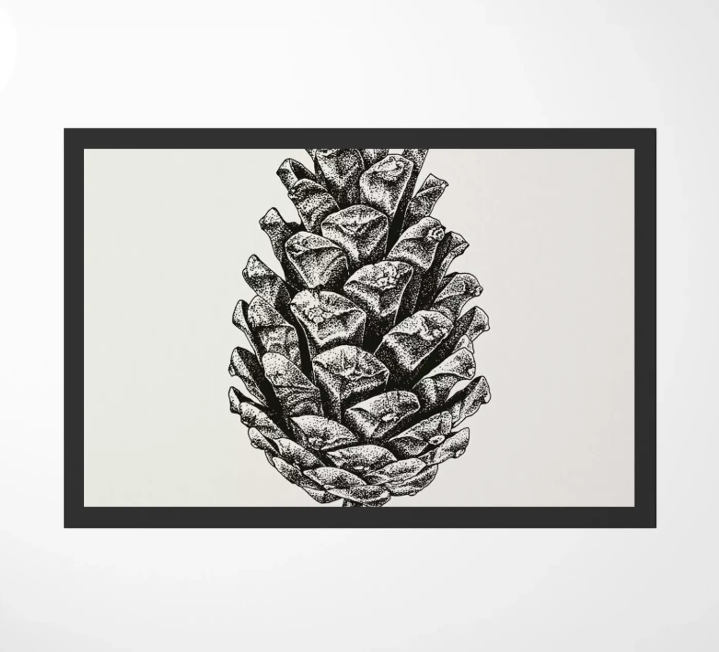 Pinecone doormat by Flora & Fauna