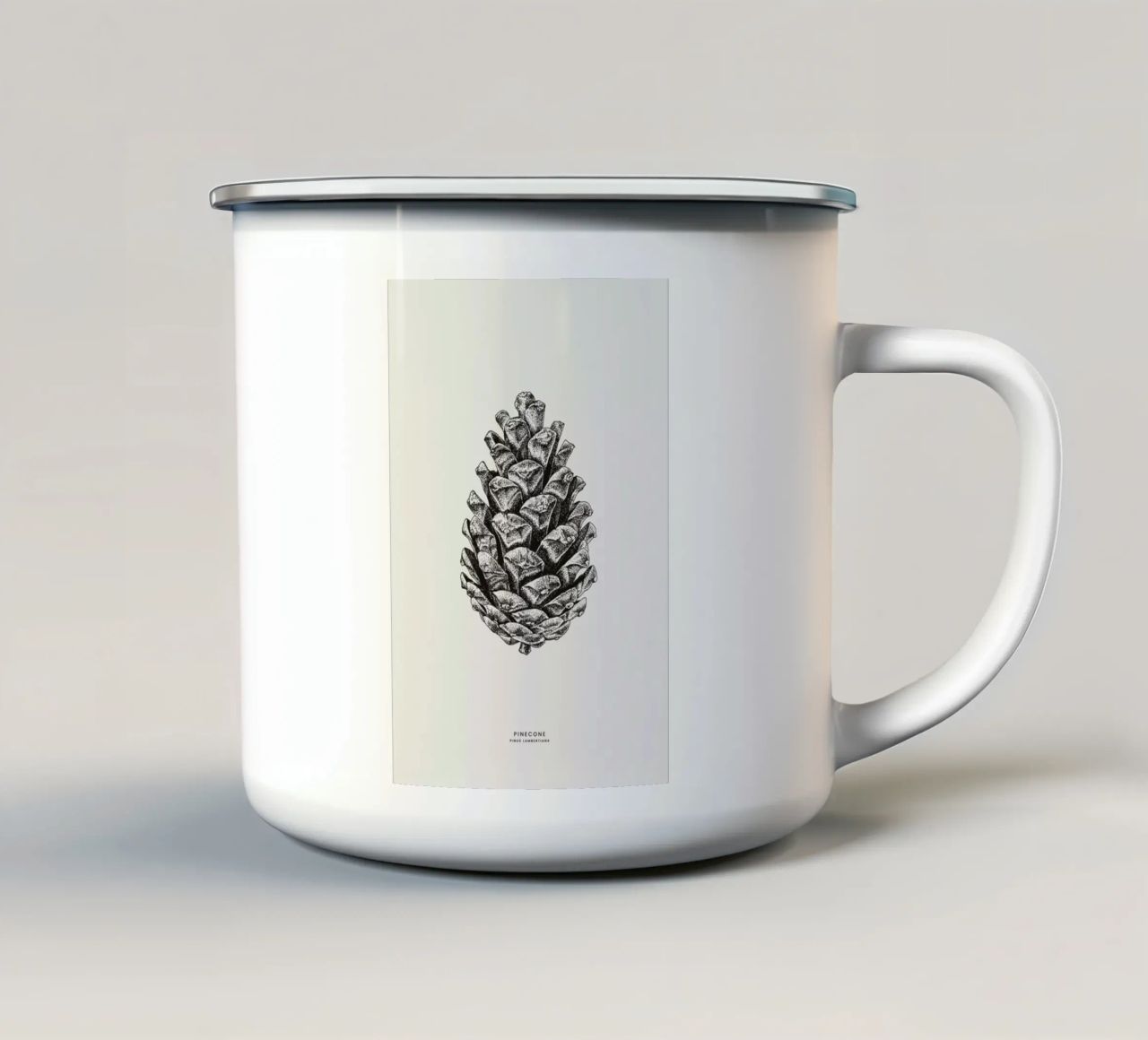 Pinecone tazza in smalto da Flora & Fauna