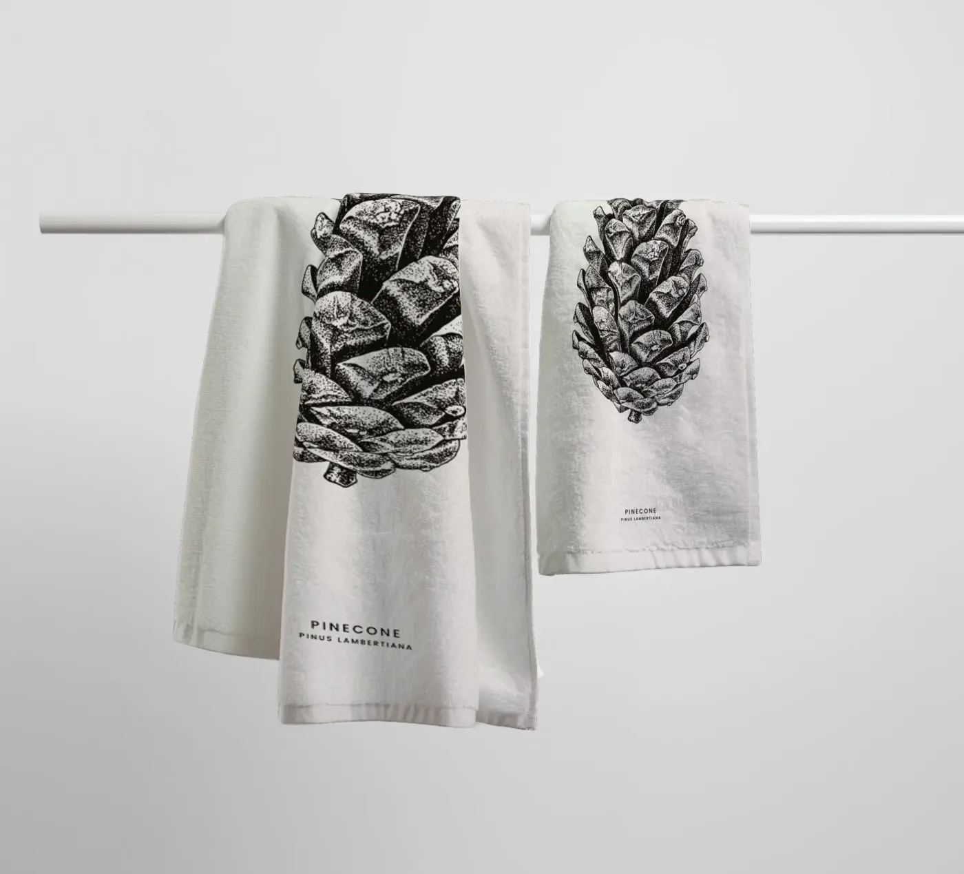 Pinecone towel by Flora & Fauna