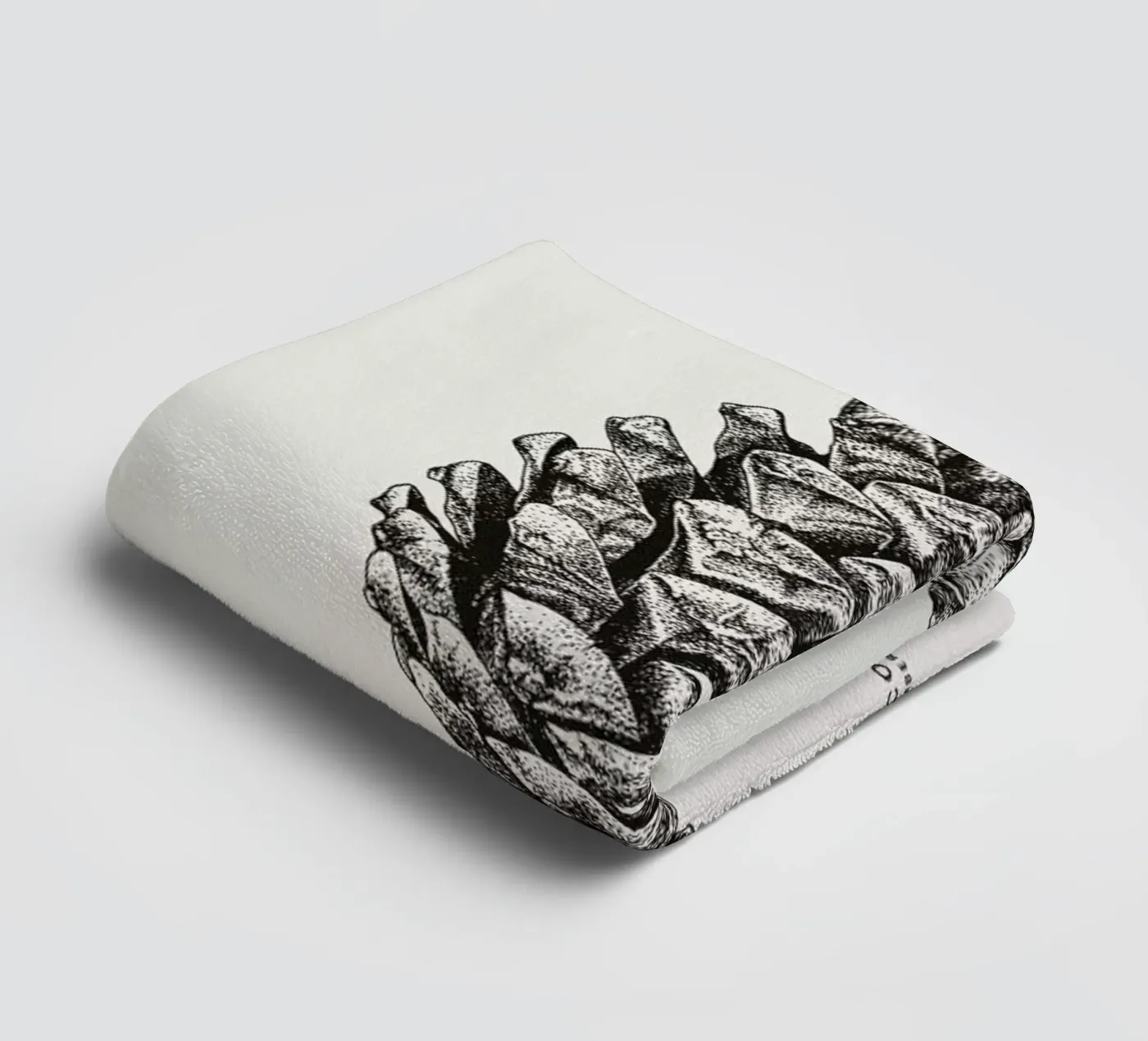 Pinecone towel by Flora & Fauna