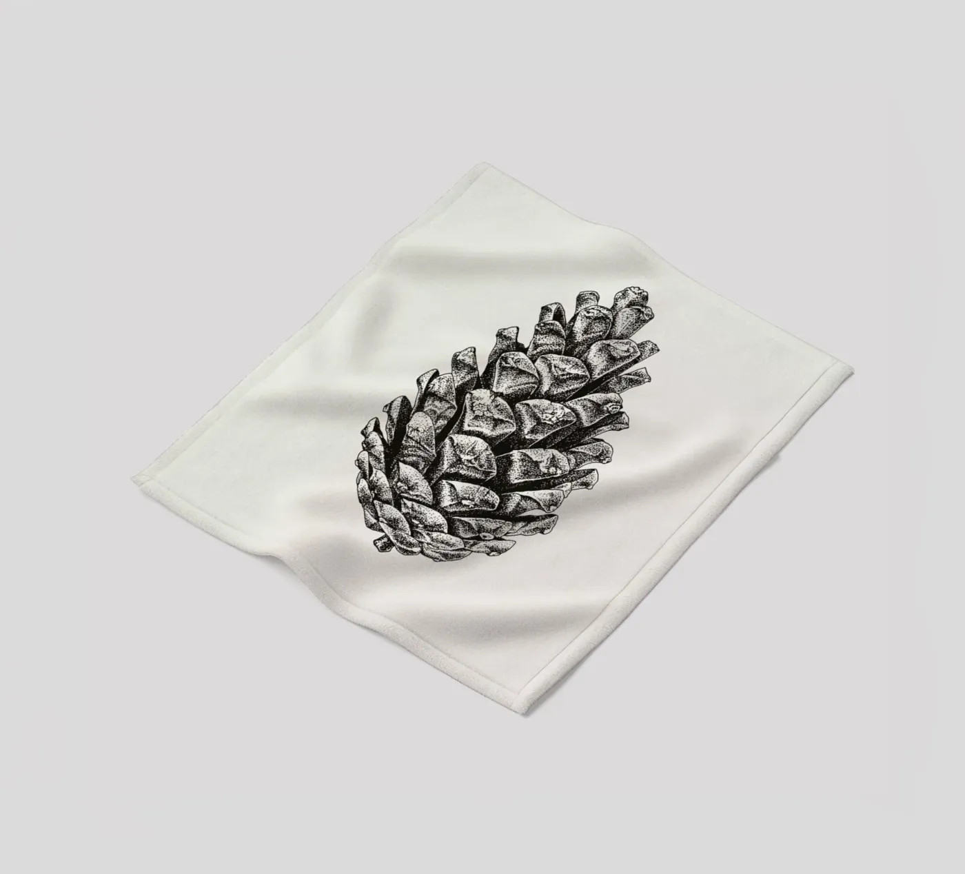 Pinecone fleece blanket by Flora & Fauna