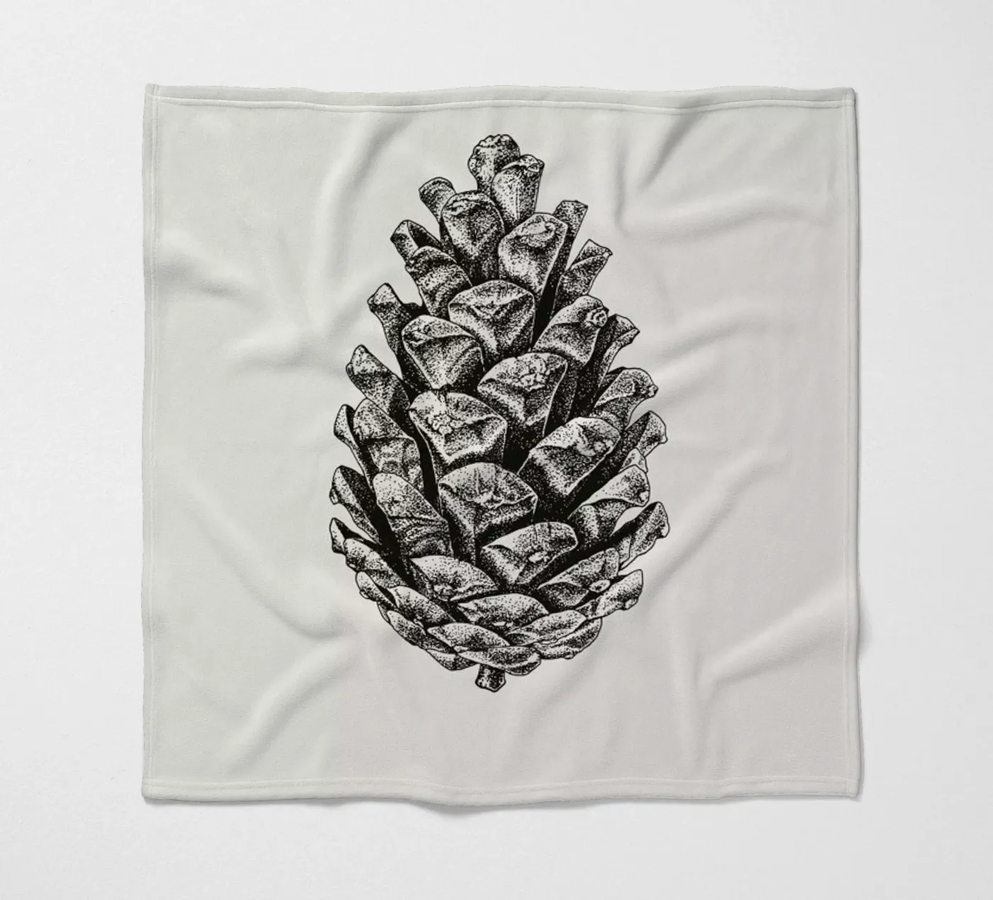 Pinecone fleece blanket by Flora & Fauna