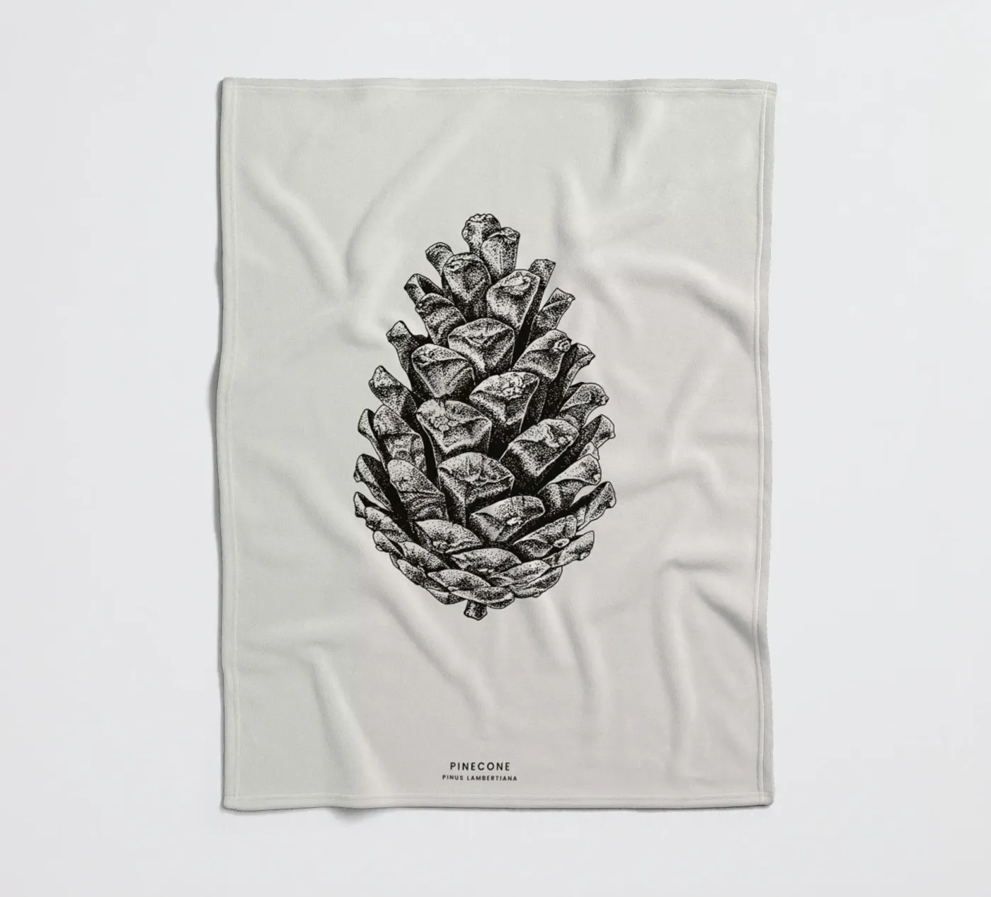 Pinecone fleece blanket by Flora & Fauna