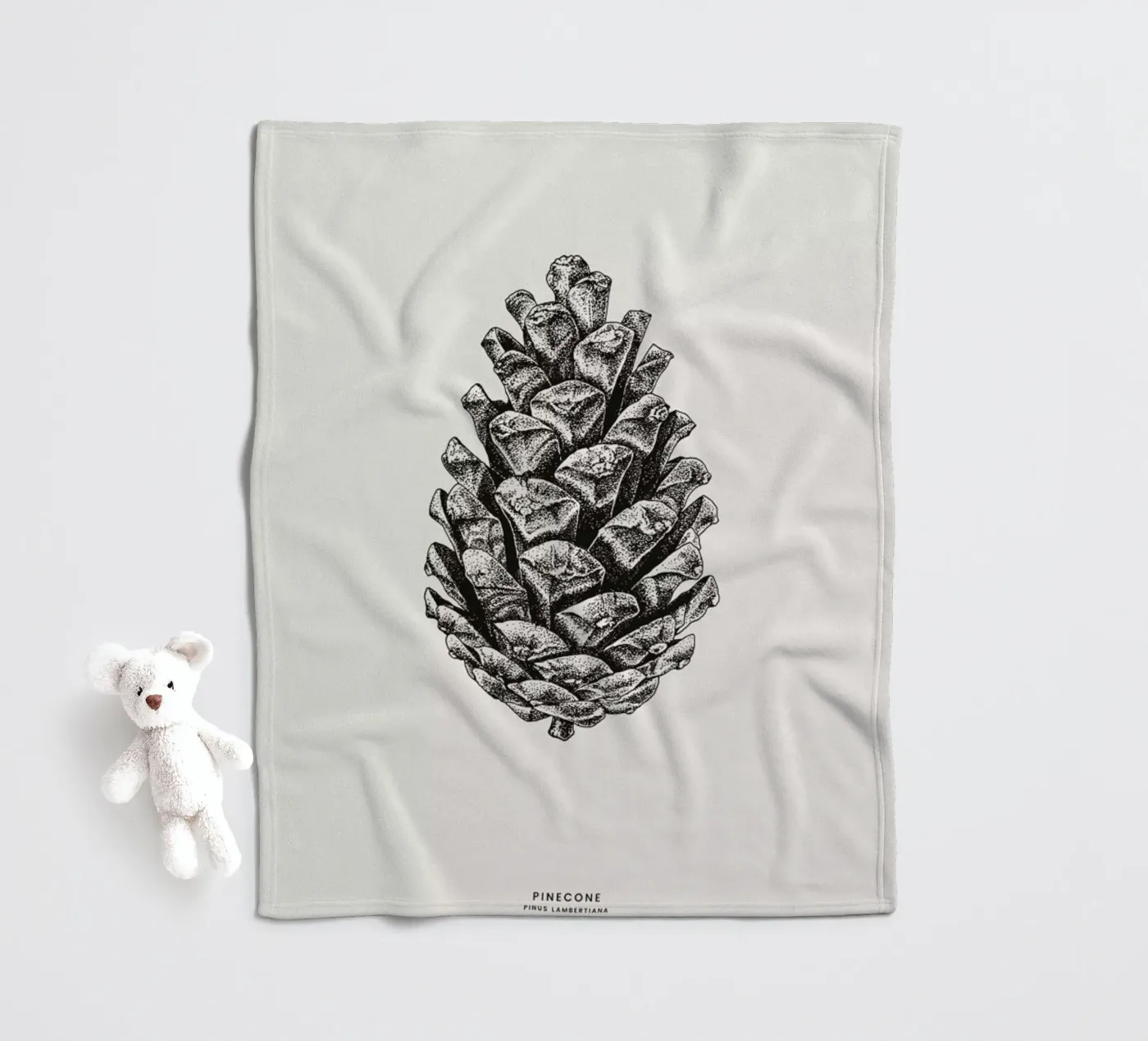 Pinecone Fleecedecke von Flora & Fauna