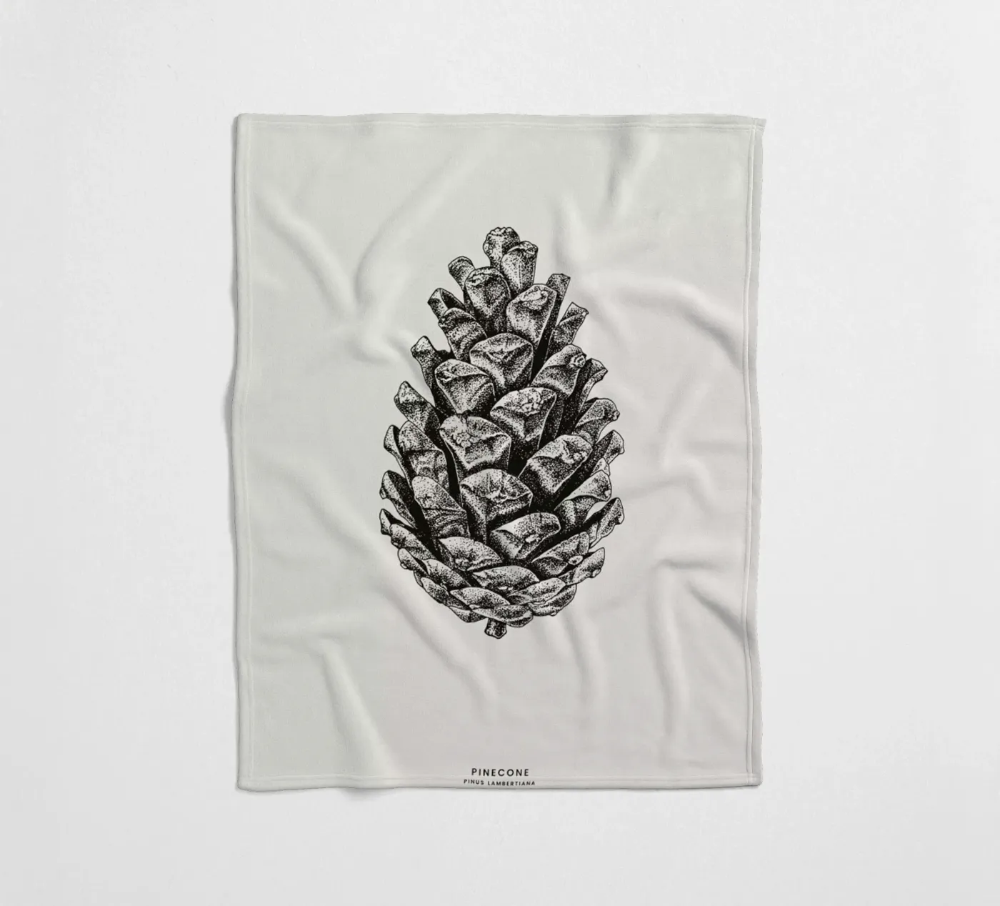 Pinecone fleece blanket by Flora & Fauna