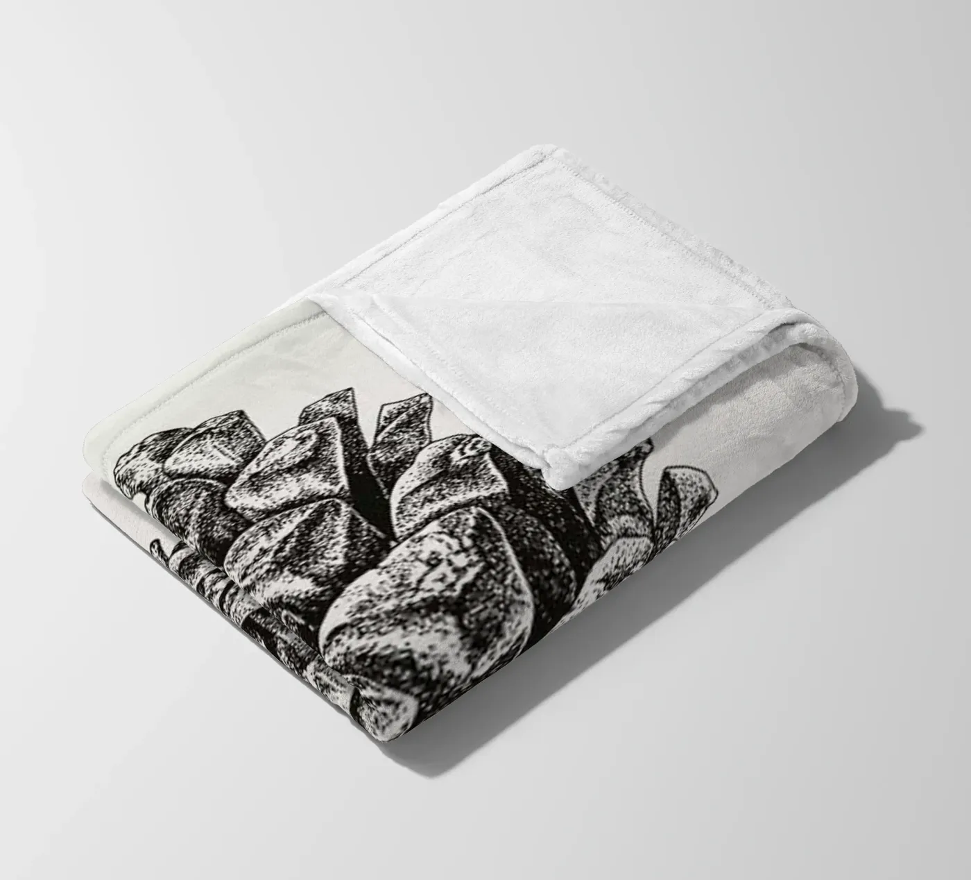 Pinecone fleece blanket by Flora & Fauna