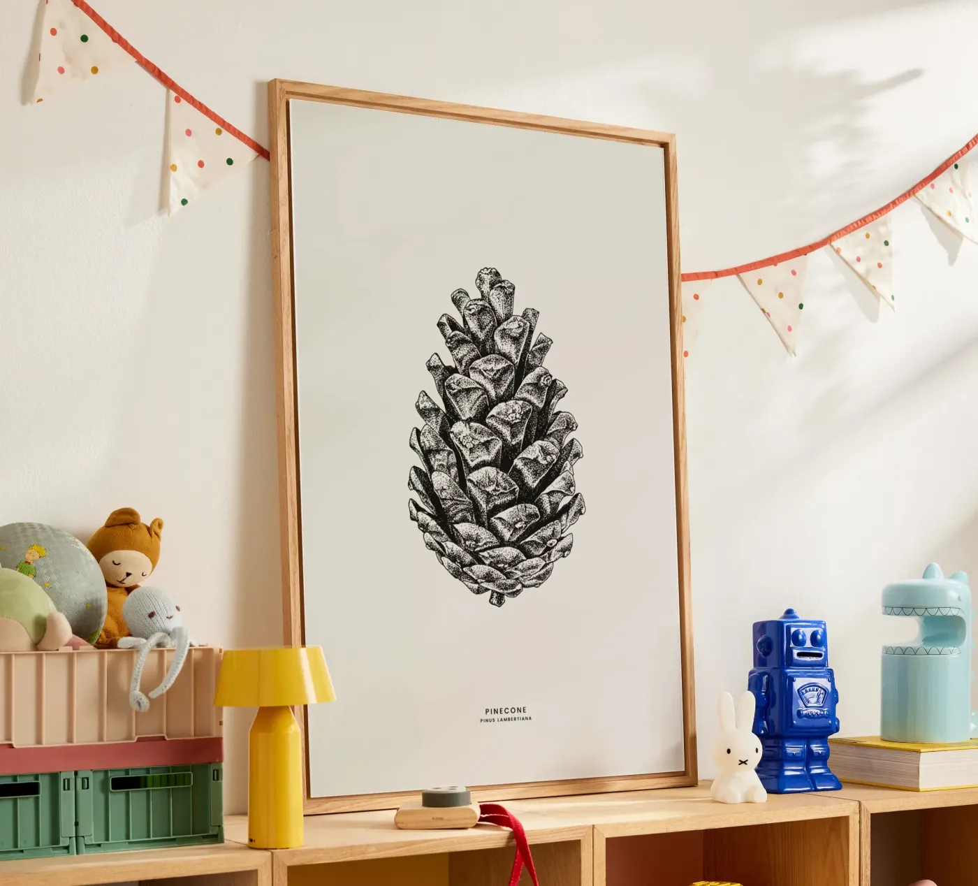 Pinecone acrylic glass by Flora & Fauna