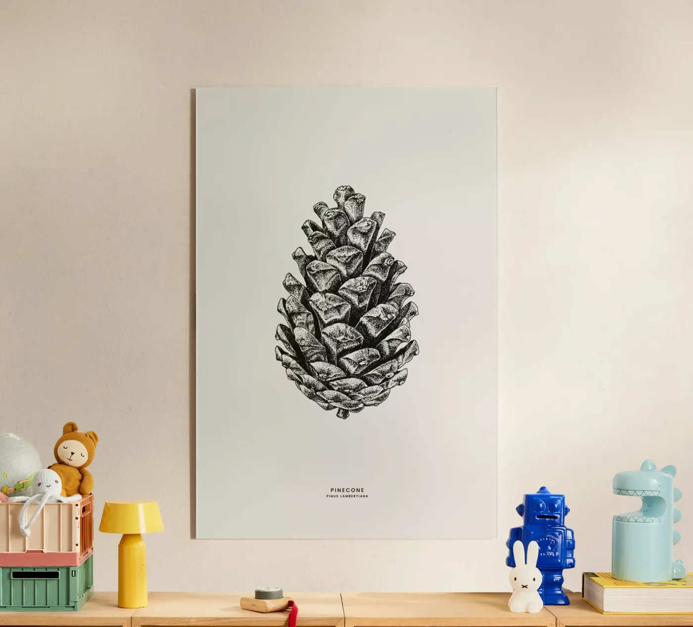 Pinecone acrylic glass by Flora & Fauna