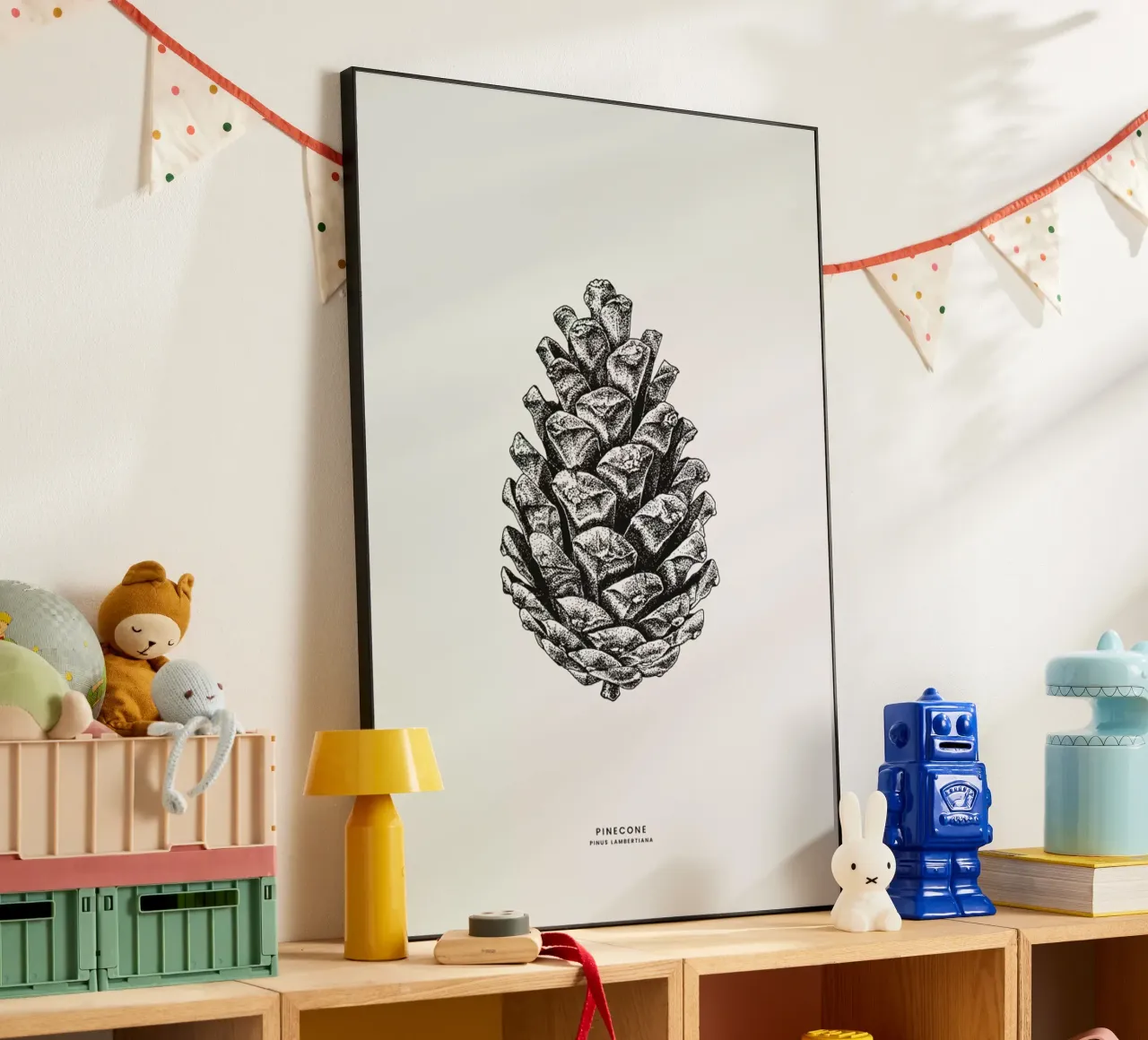 Pinecone forex plate by Flora & Fauna