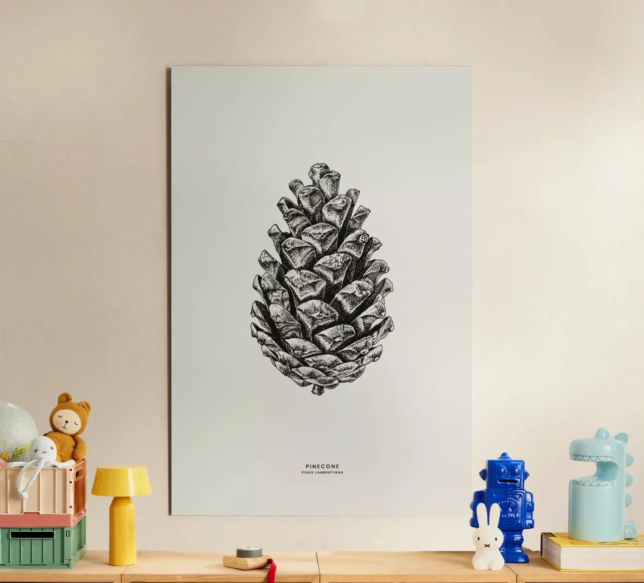 Pinecone forex plate by Flora & Fauna