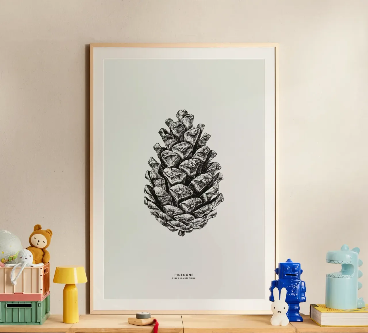 Pinecone poster van Flora & Fauna