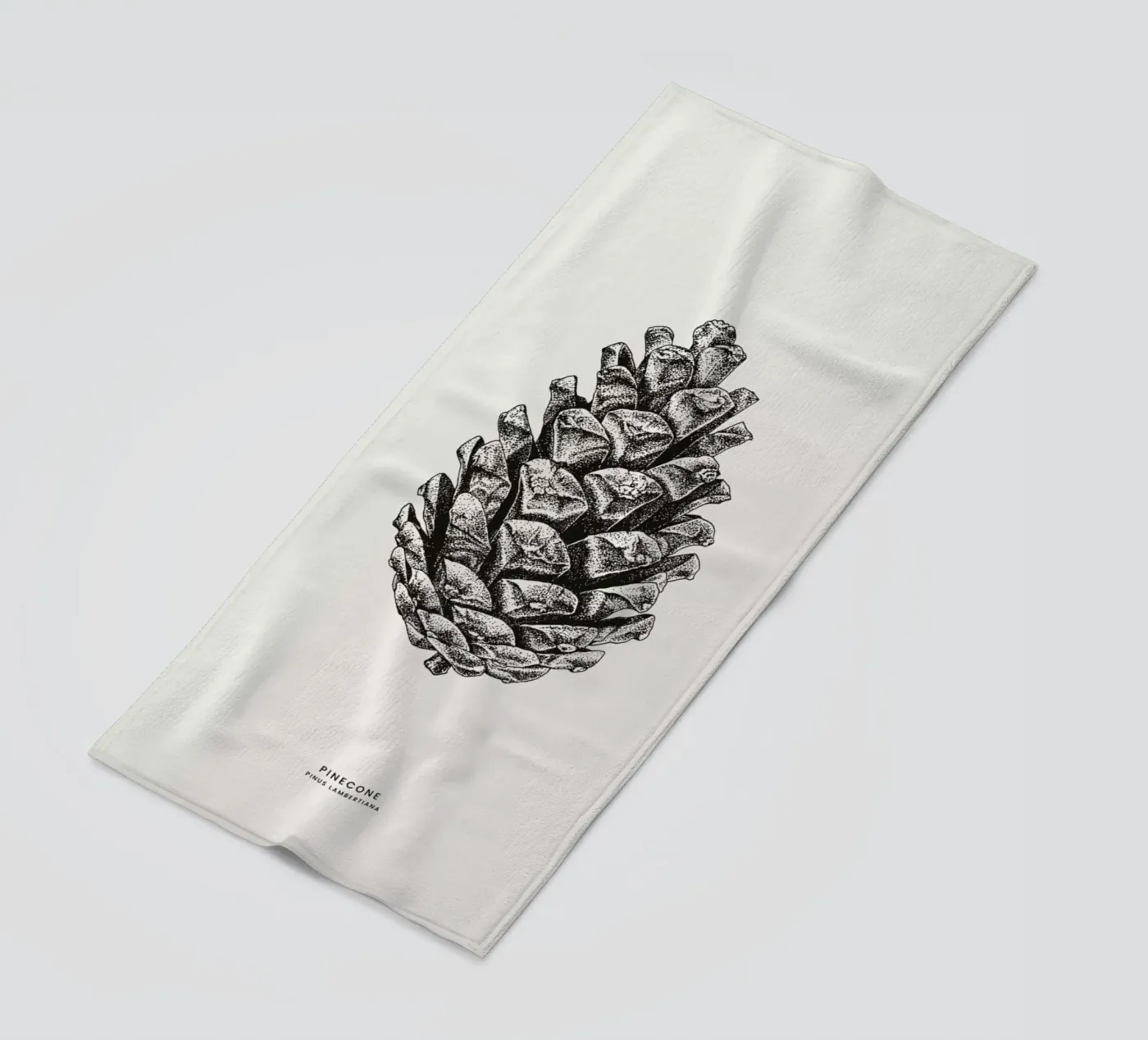 Pinecone beach towel by Flora & Fauna