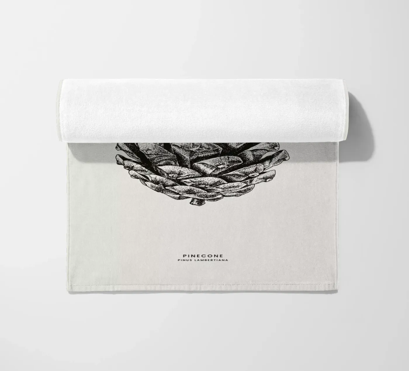 Pinecone beach towel by Flora & Fauna