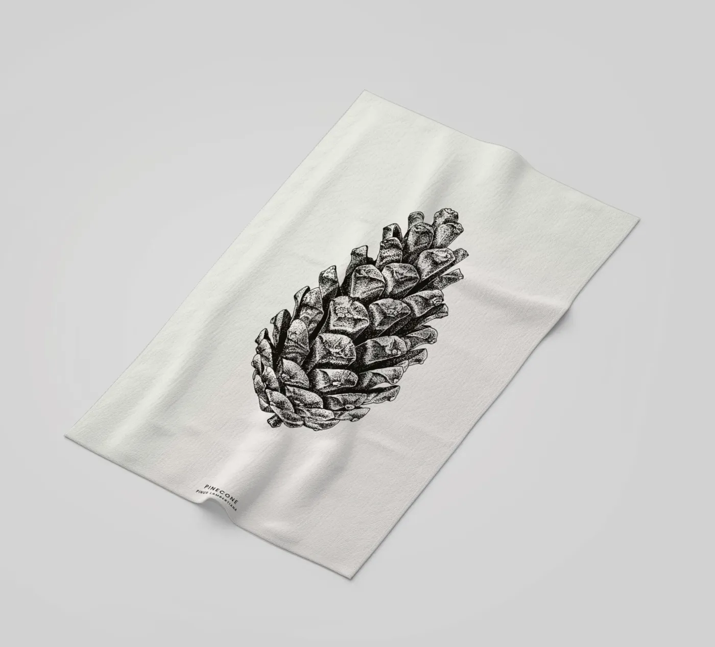 Pinecone beach towel by Flora & Fauna
