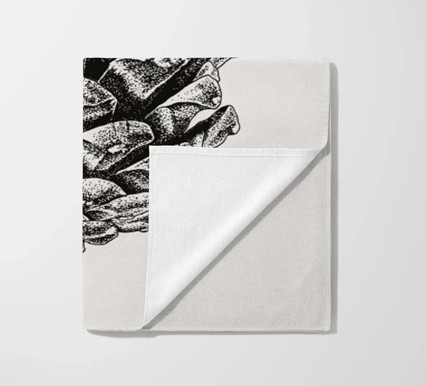 Pinecone beach towel by Flora & Fauna