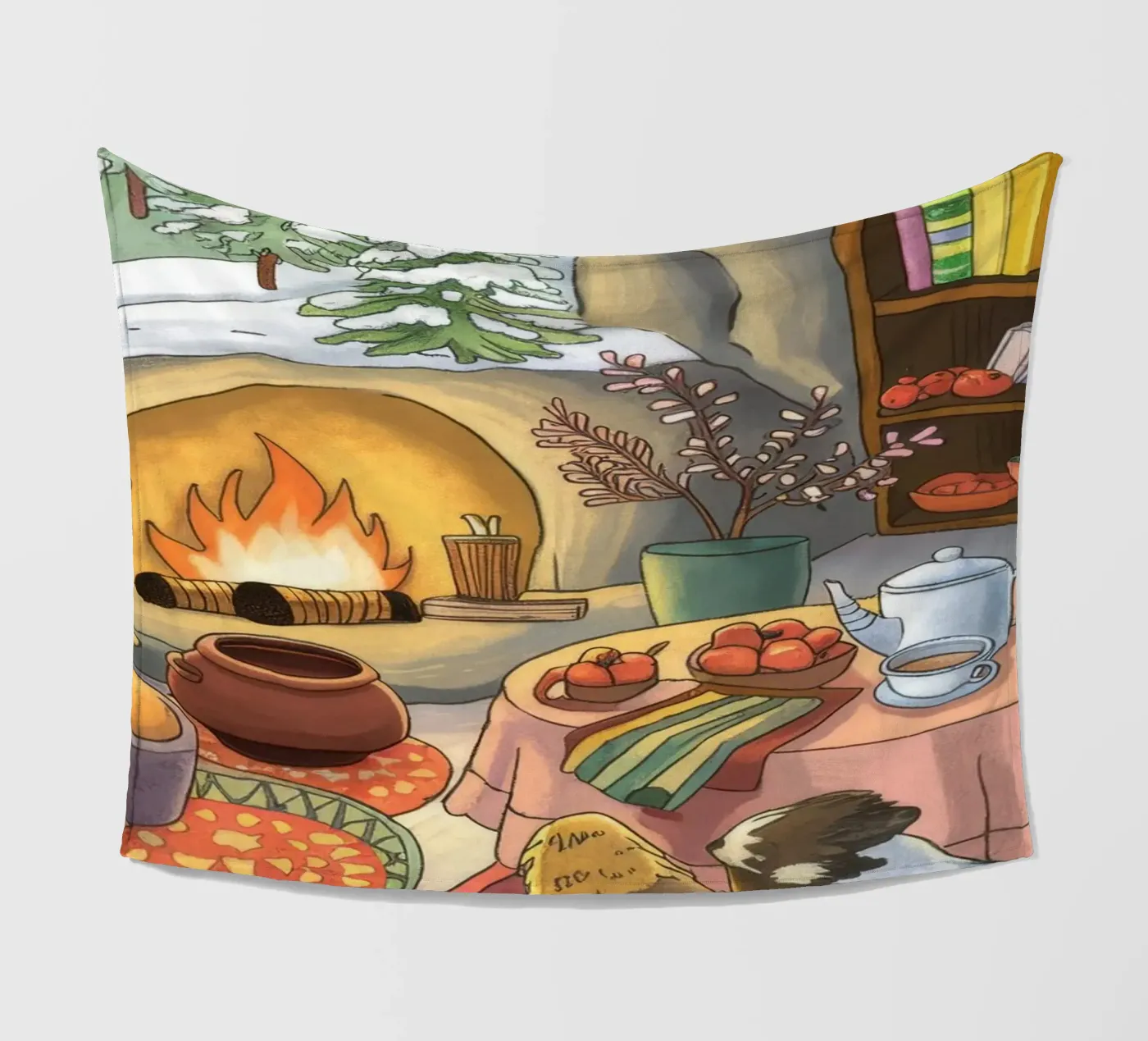 Winter Hearth Serenity fleecedeken van Timeless Huse