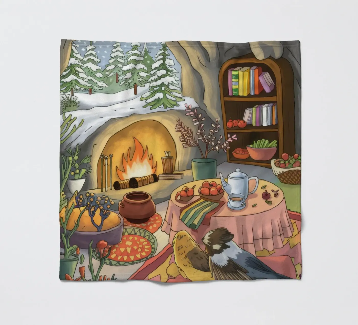 Winter Hearth Serenity fleecedeken van Timeless Huse