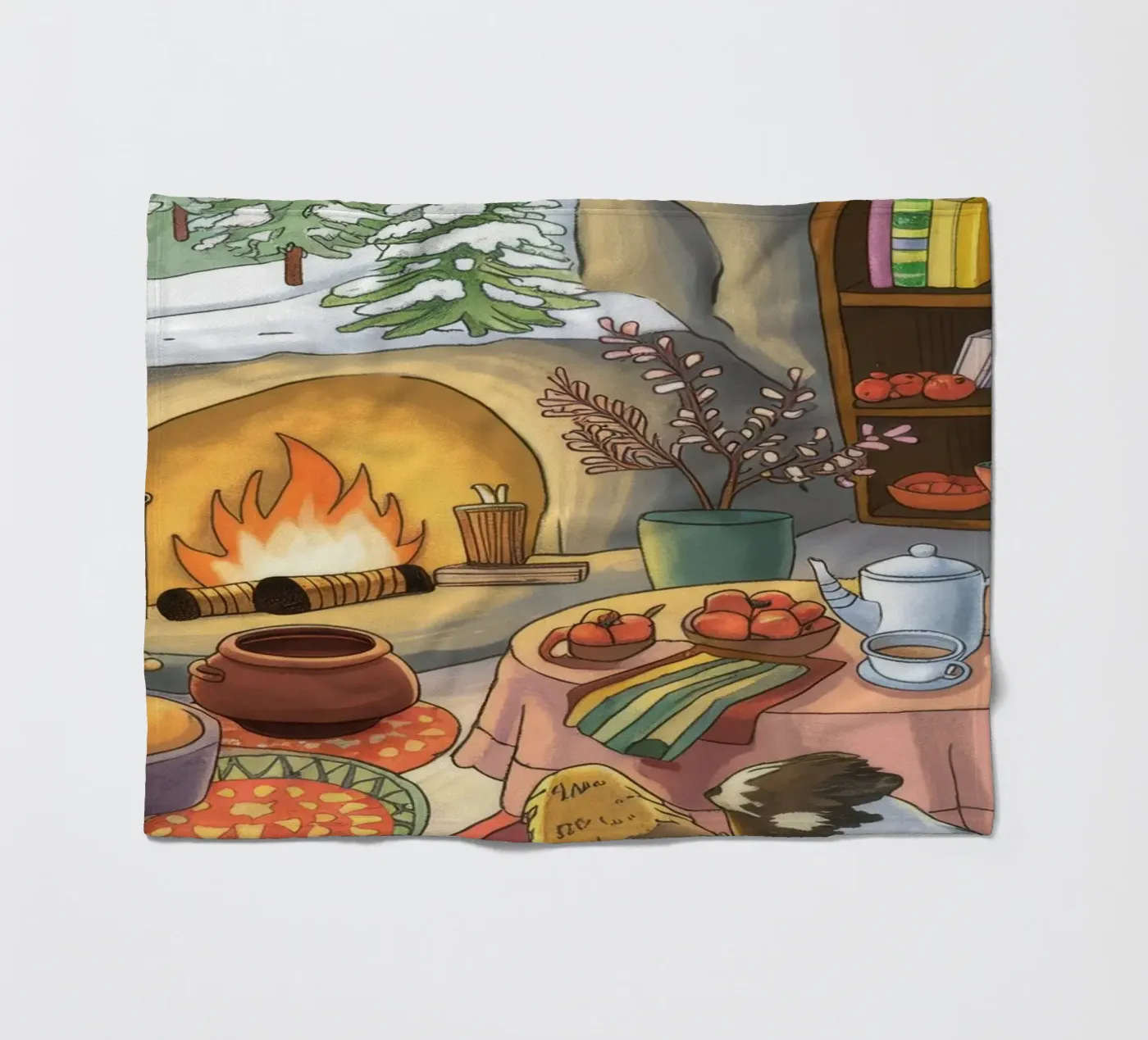 Winter Hearth Serenity fleecedeken van Timeless Huse