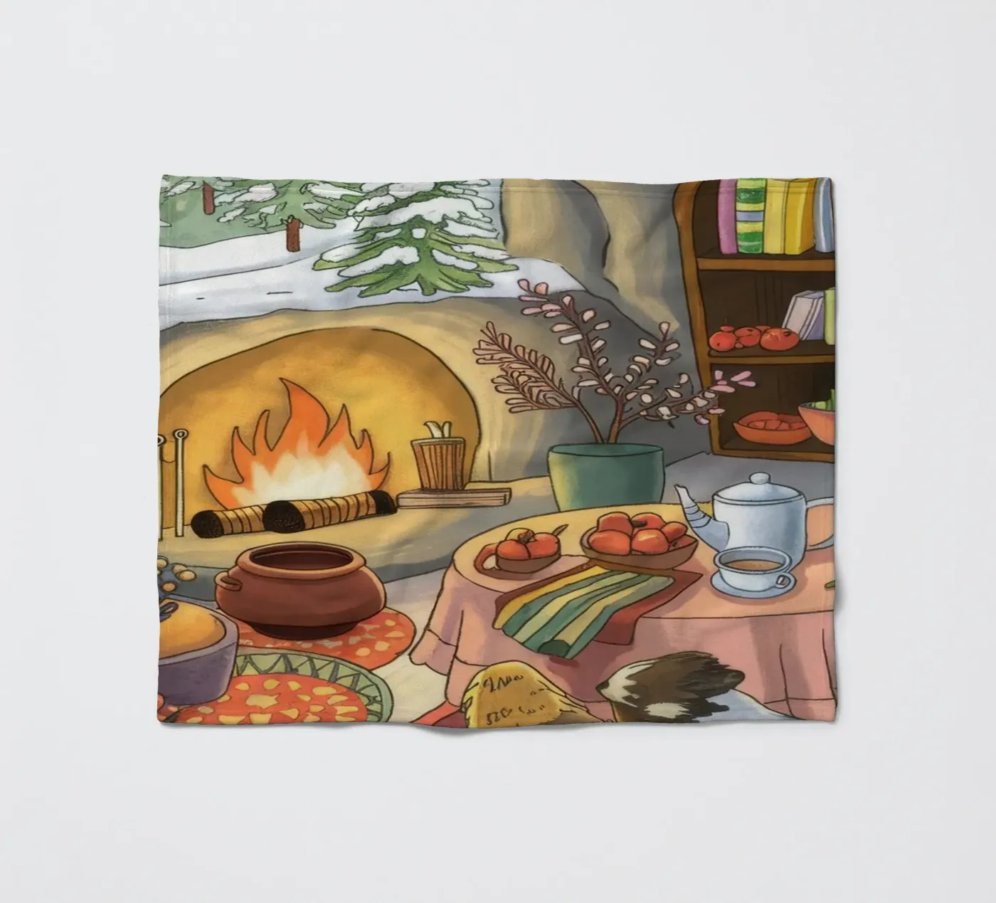 Winter Hearth Serenity fleecedeken van Timeless Huse