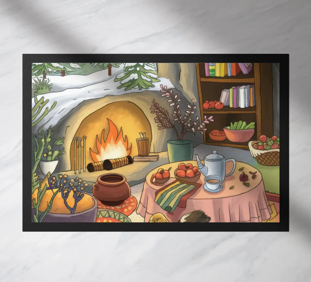 Winter Hearth Serenity doormat by Timeless Huse