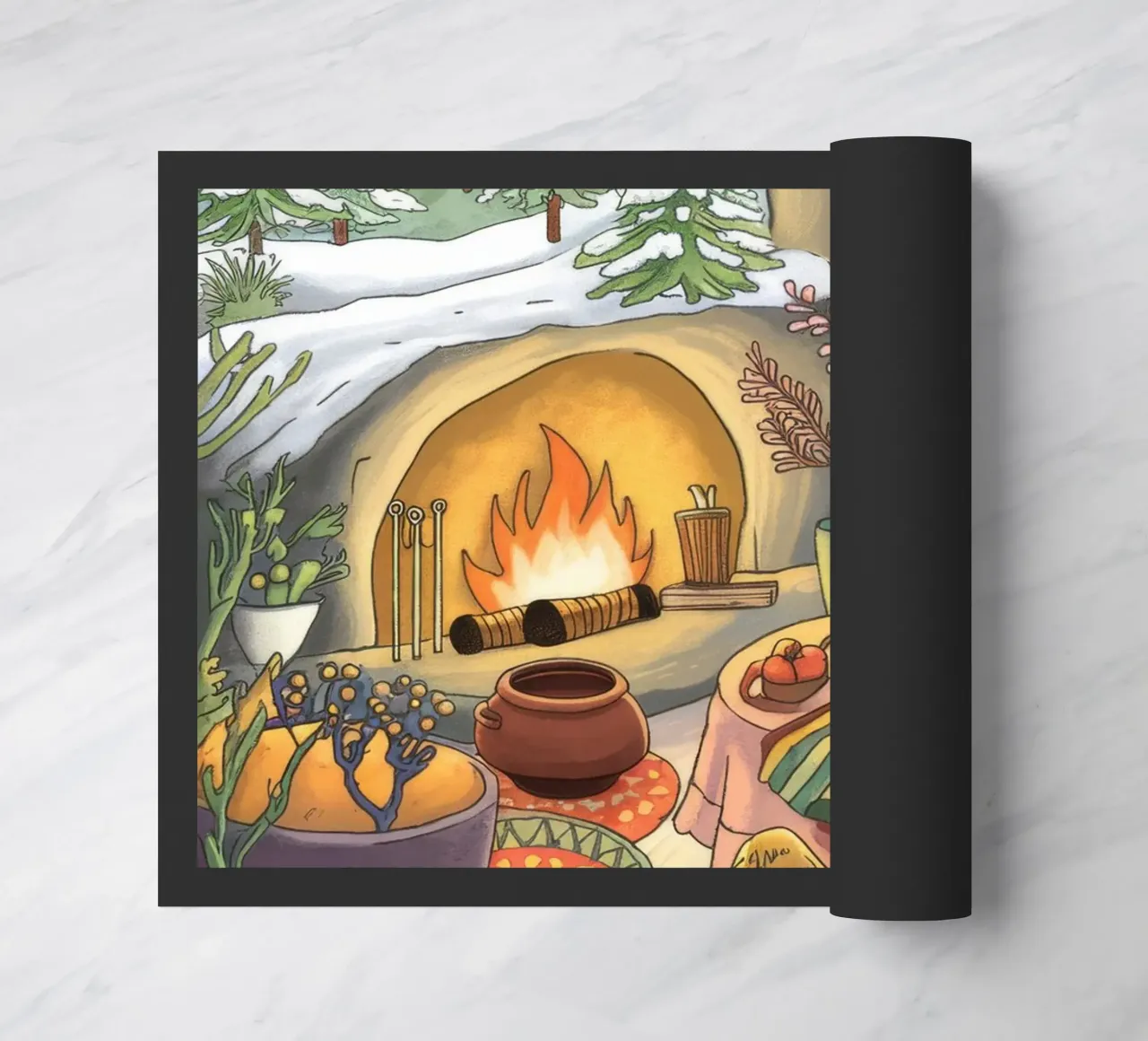 Winter Hearth Serenity doormat by Timeless Huse