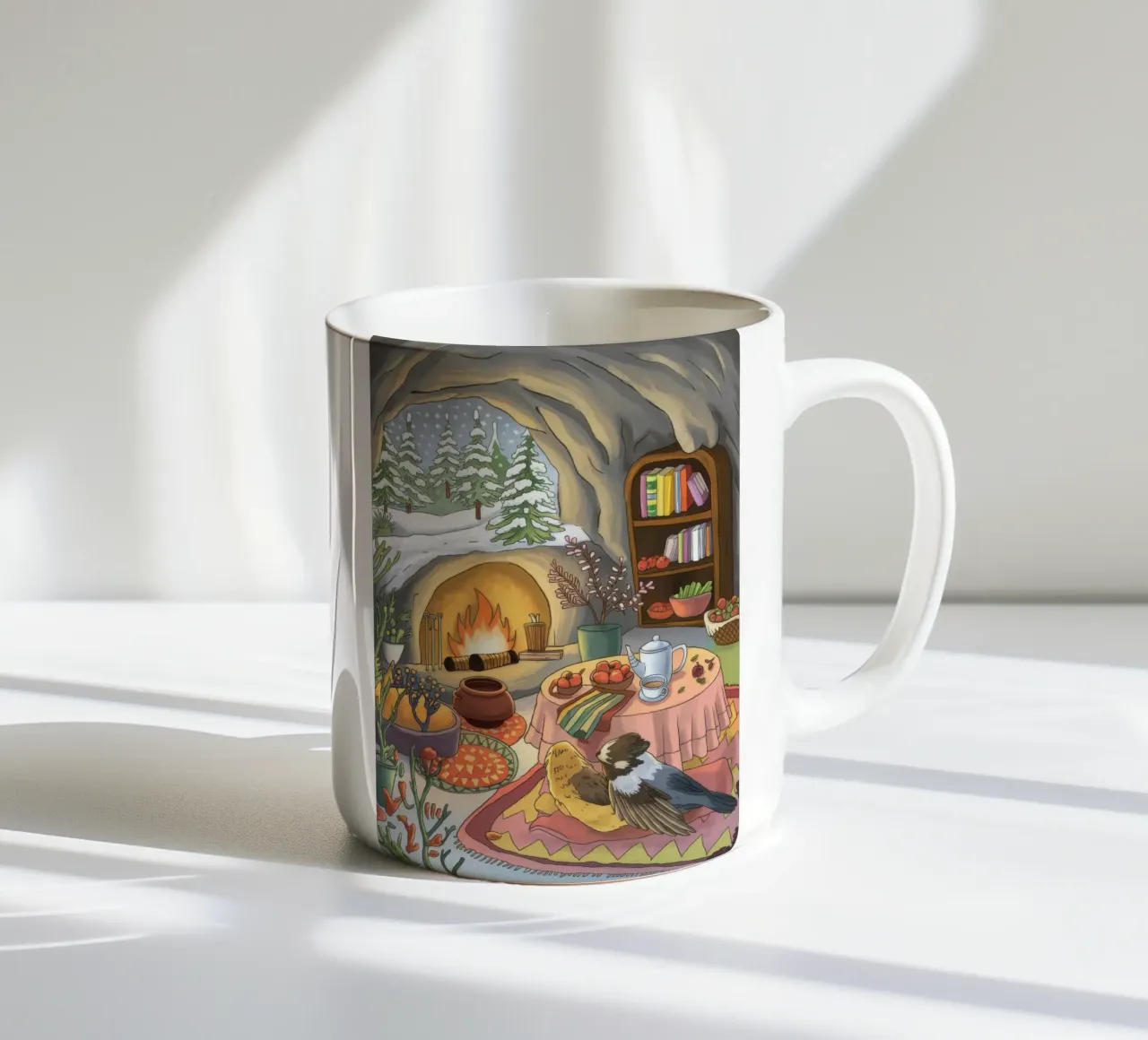 Serenità del focolare invernale tazza in ceramica da Timeless Huse