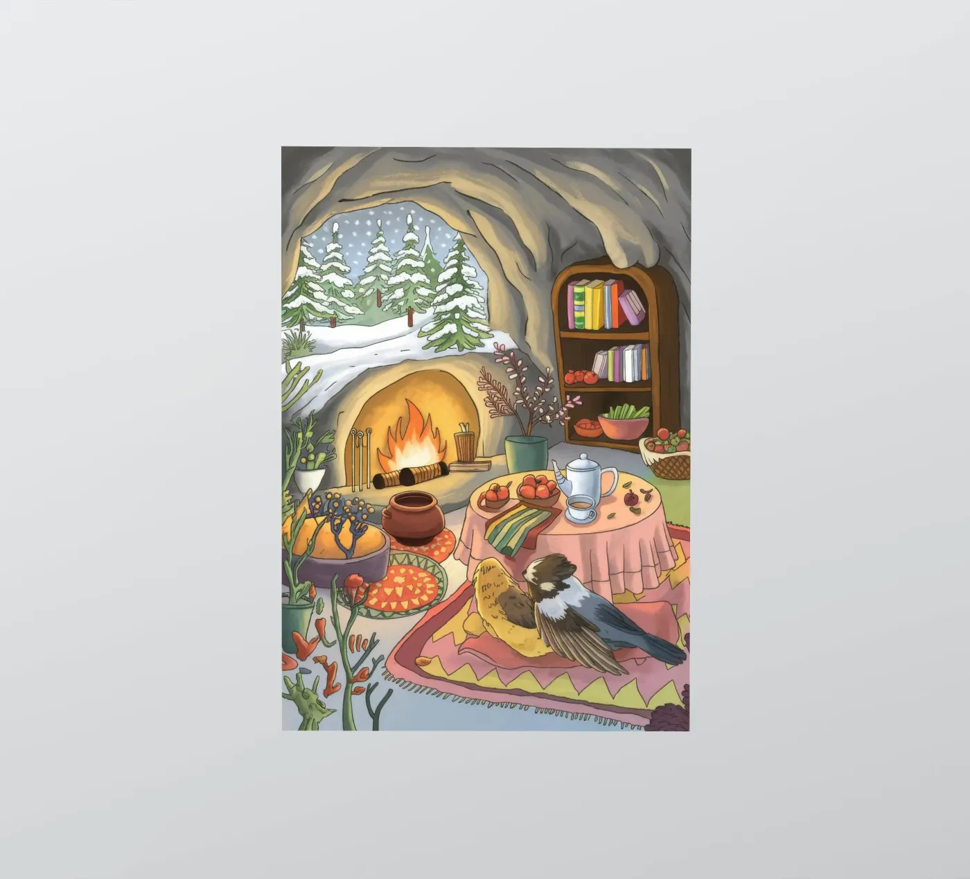 Winterhaard sereniteit sticker van Timeless Huse