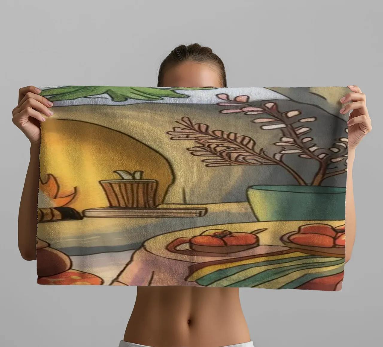 Winter Hearth Serenity towel by Timeless Huse