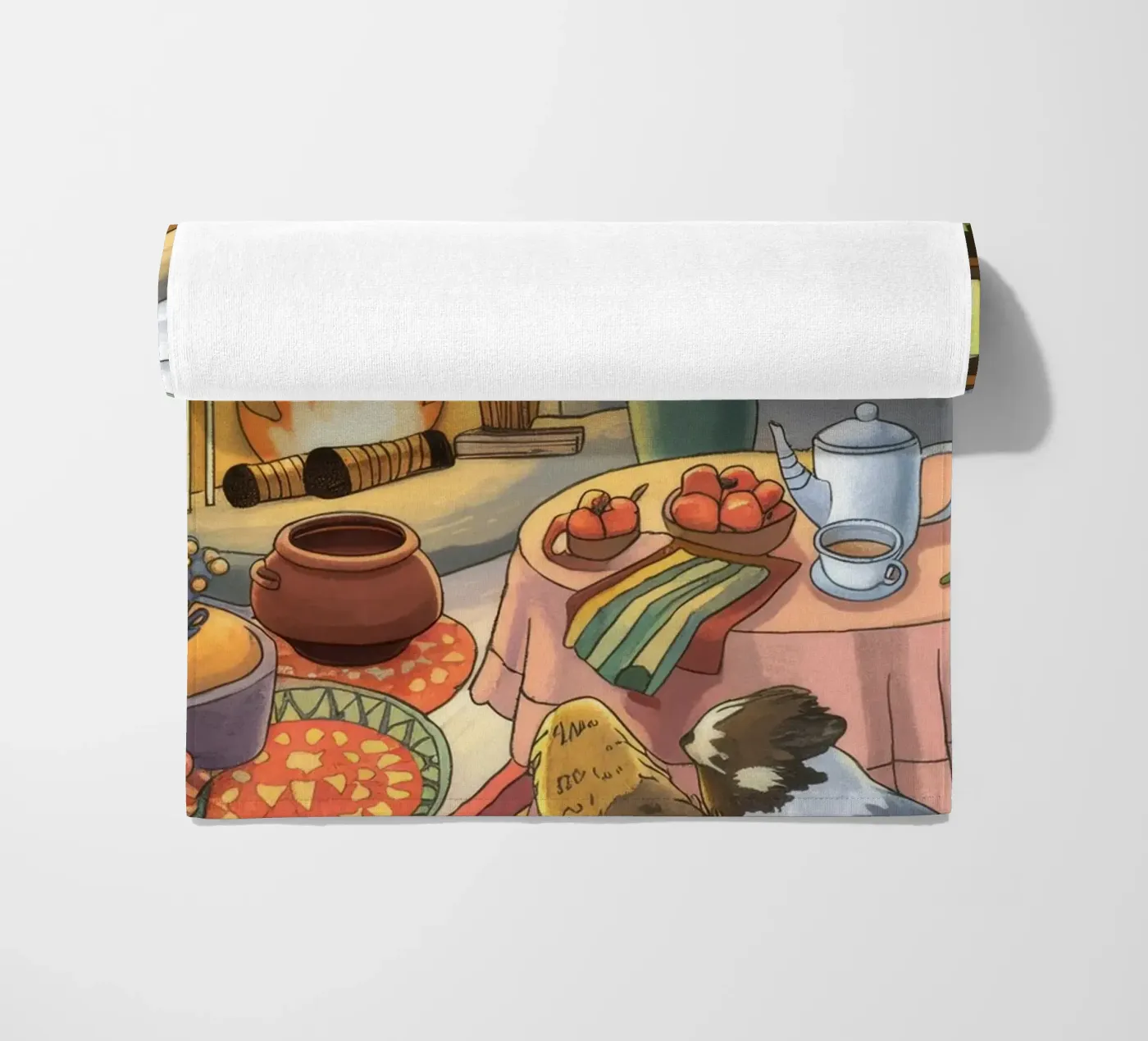 Winterhaard sereniteit strandhanddoek van Timeless Huse