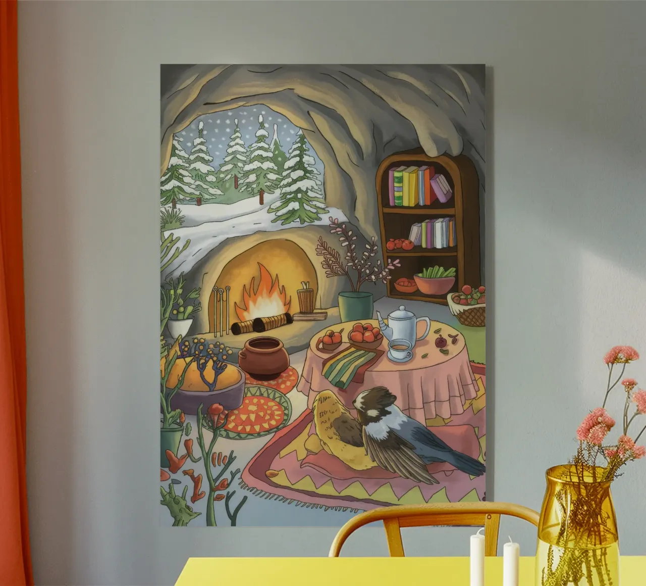 Winter Hearth Serenity acryl van Timeless Huse